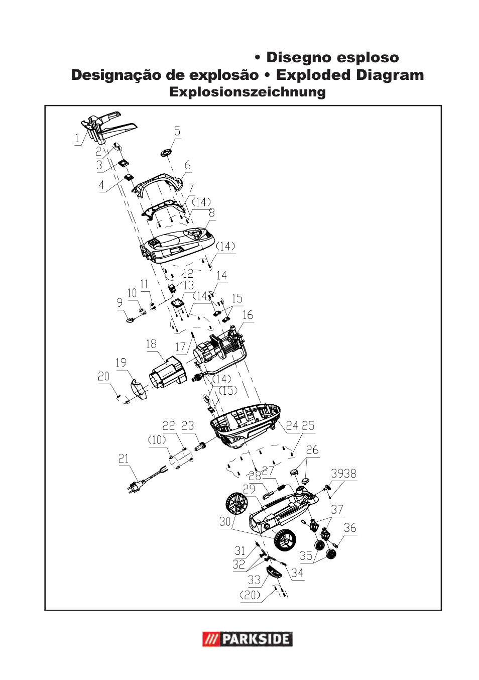 Parkside PHD 100 D2 User Manual | Page 69 / 72