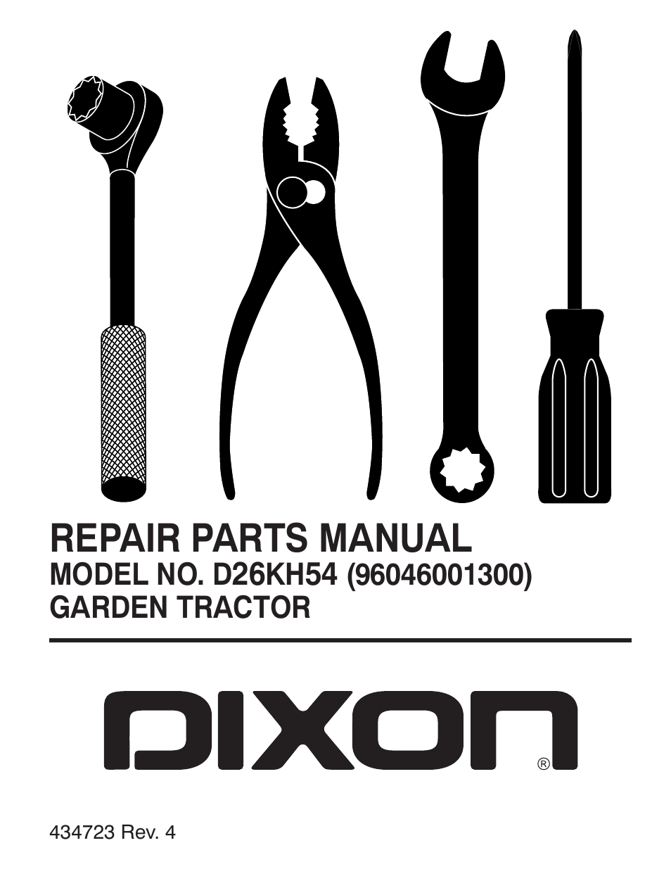 Dixon D26KH54 User Manual | 20 pages