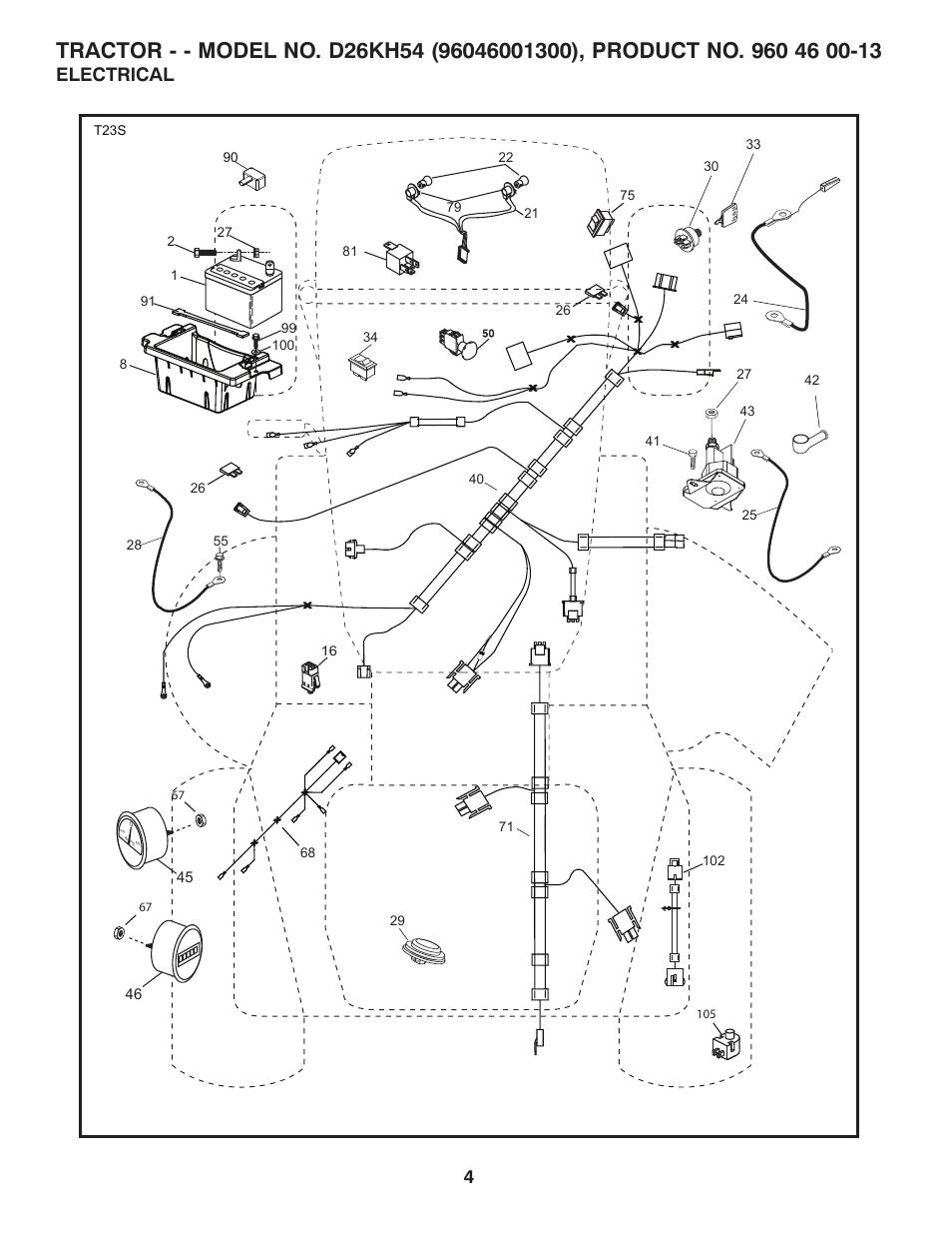 Electrical | Dixon D26KH54 User Manual | Page 4 / 20