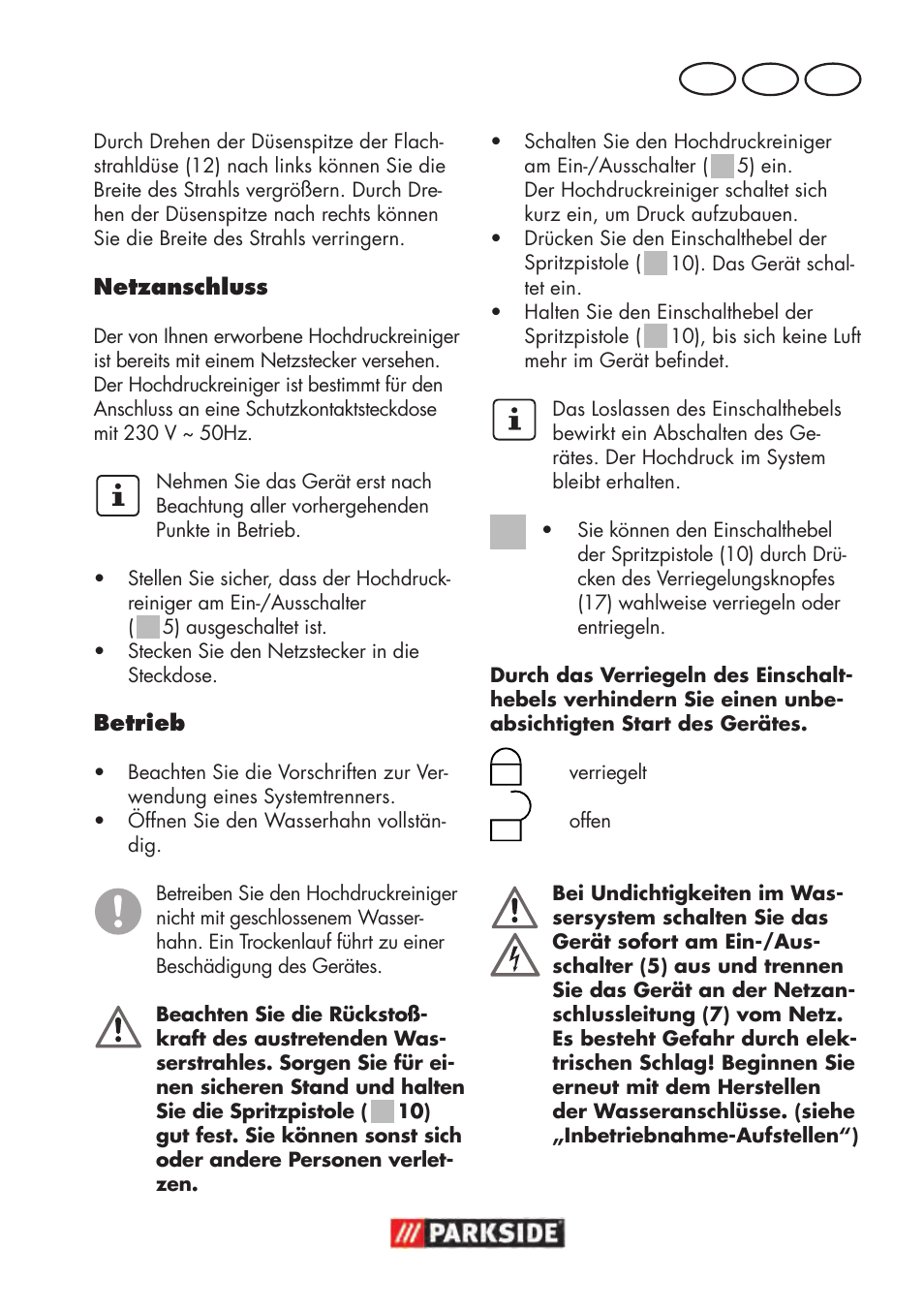 At ch de | Parkside PHD 100 D2 User Manual | Page 23 / 48