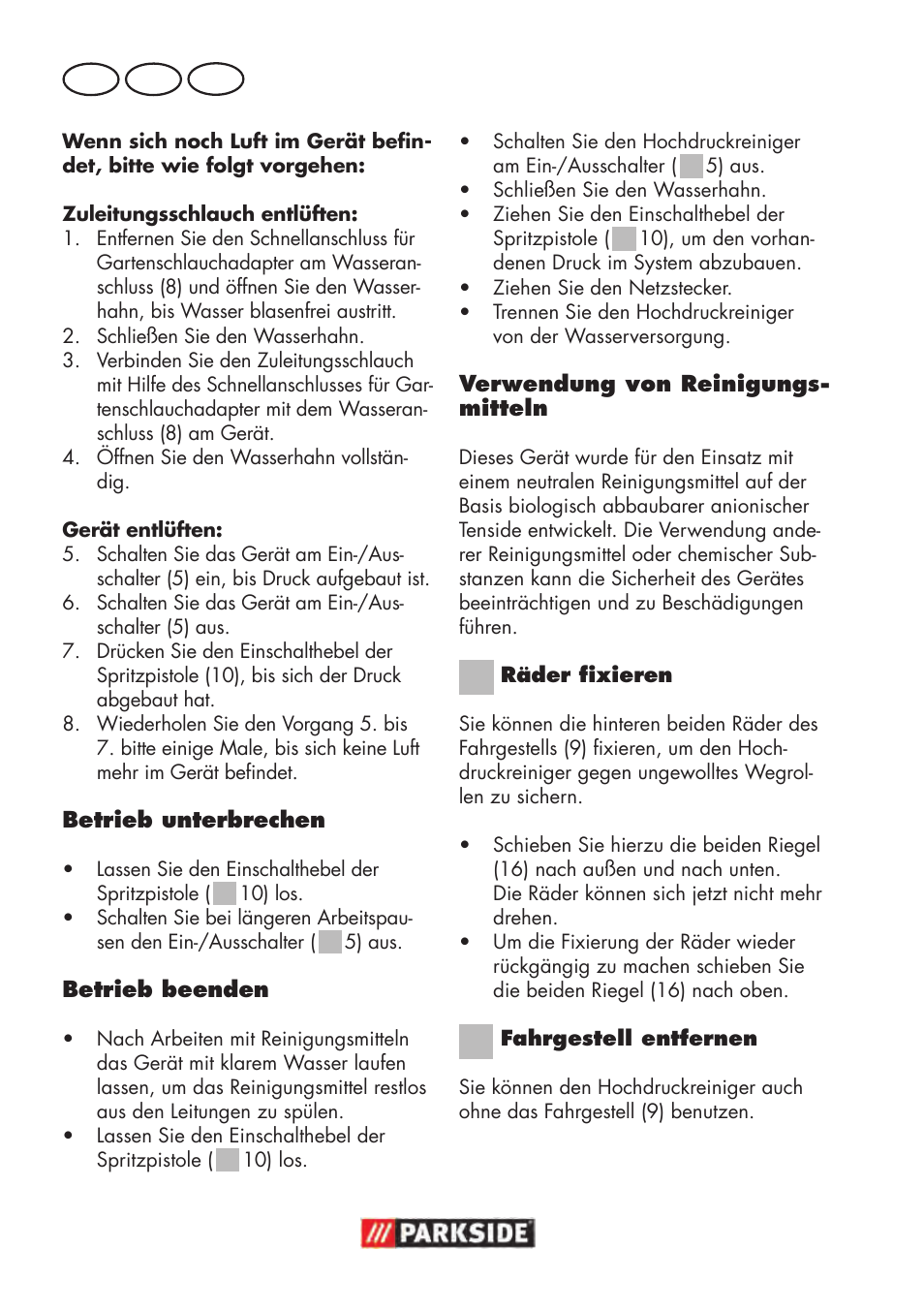 De at ch | Parkside PHD 100 D2 User Manual | Page 24 / 48