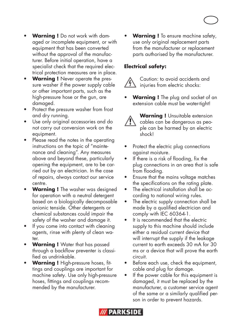 Parkside PHD 100 D2 User Manual | Page 33 / 48