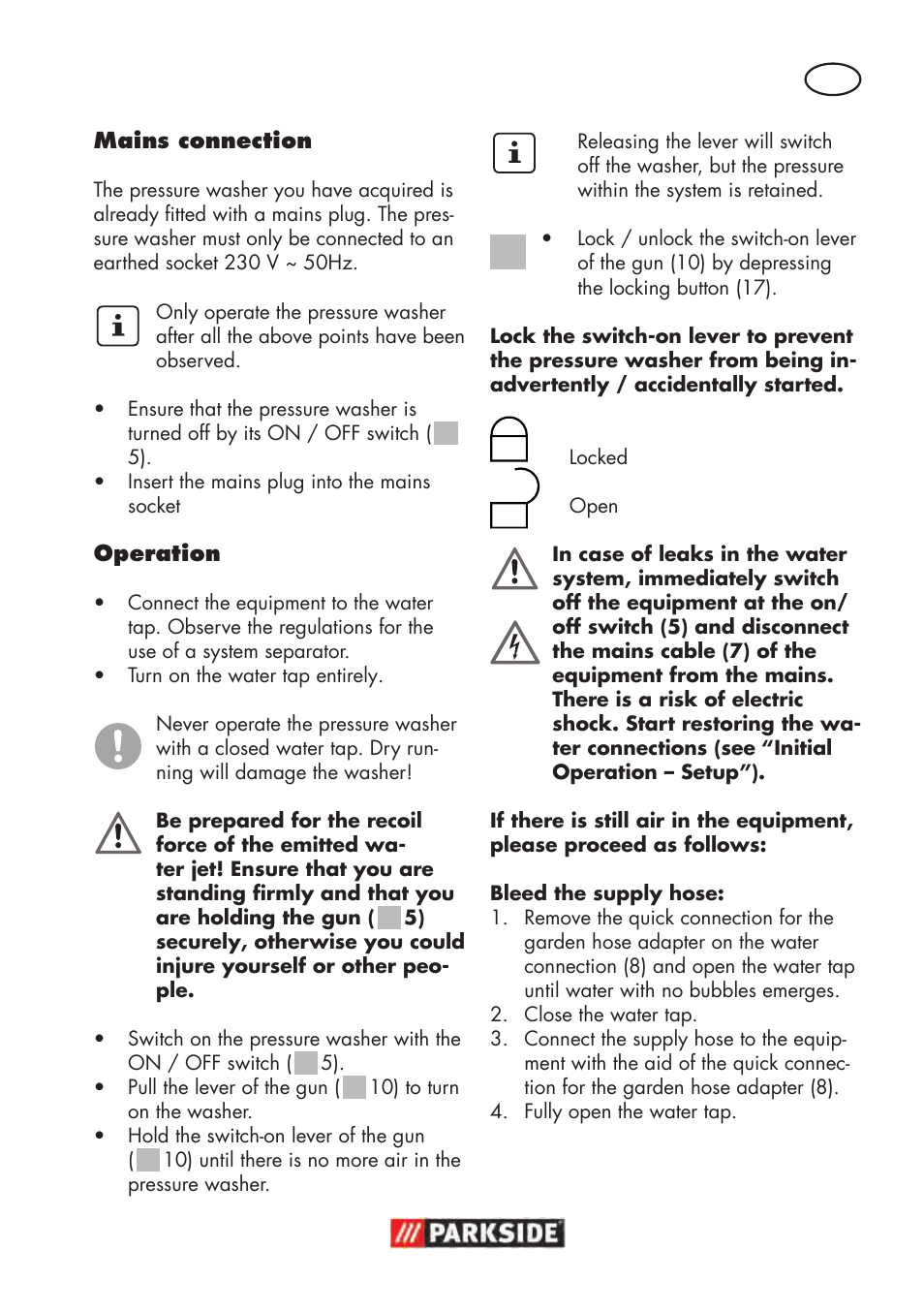 Parkside PHD 100 D2 User Manual | Page 35 / 48