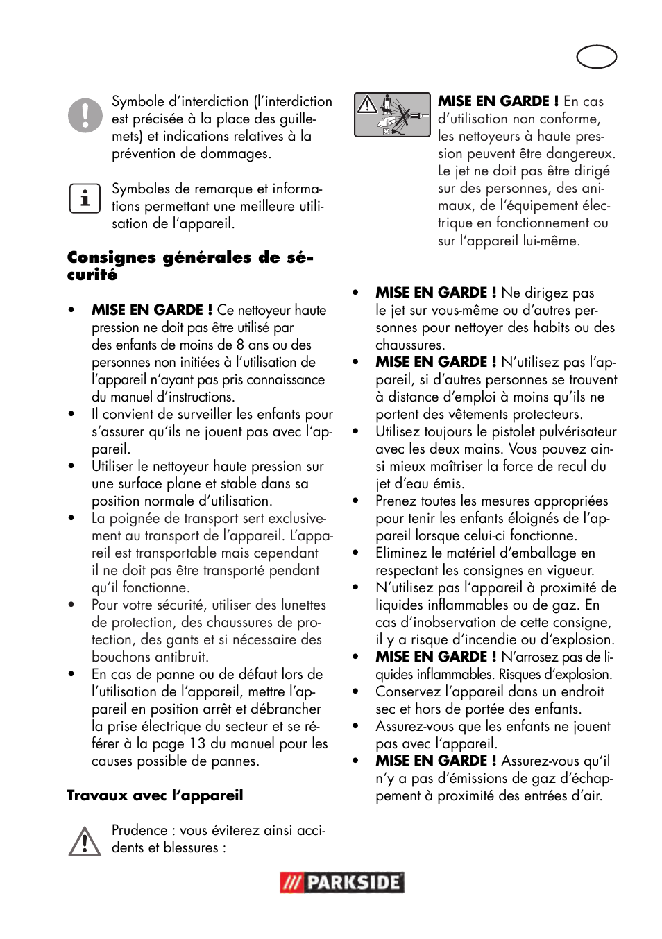 Parkside PHD 100 D2 User Manual | Page 7 / 48