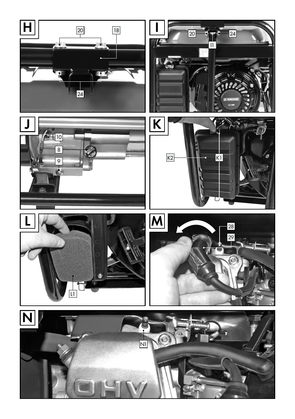 Parkside PSE 2800 A1 User Manual | Page 4 / 44