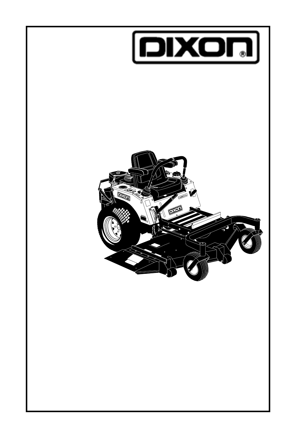 Dixon ZTR 7523 User Manual | 40 pages