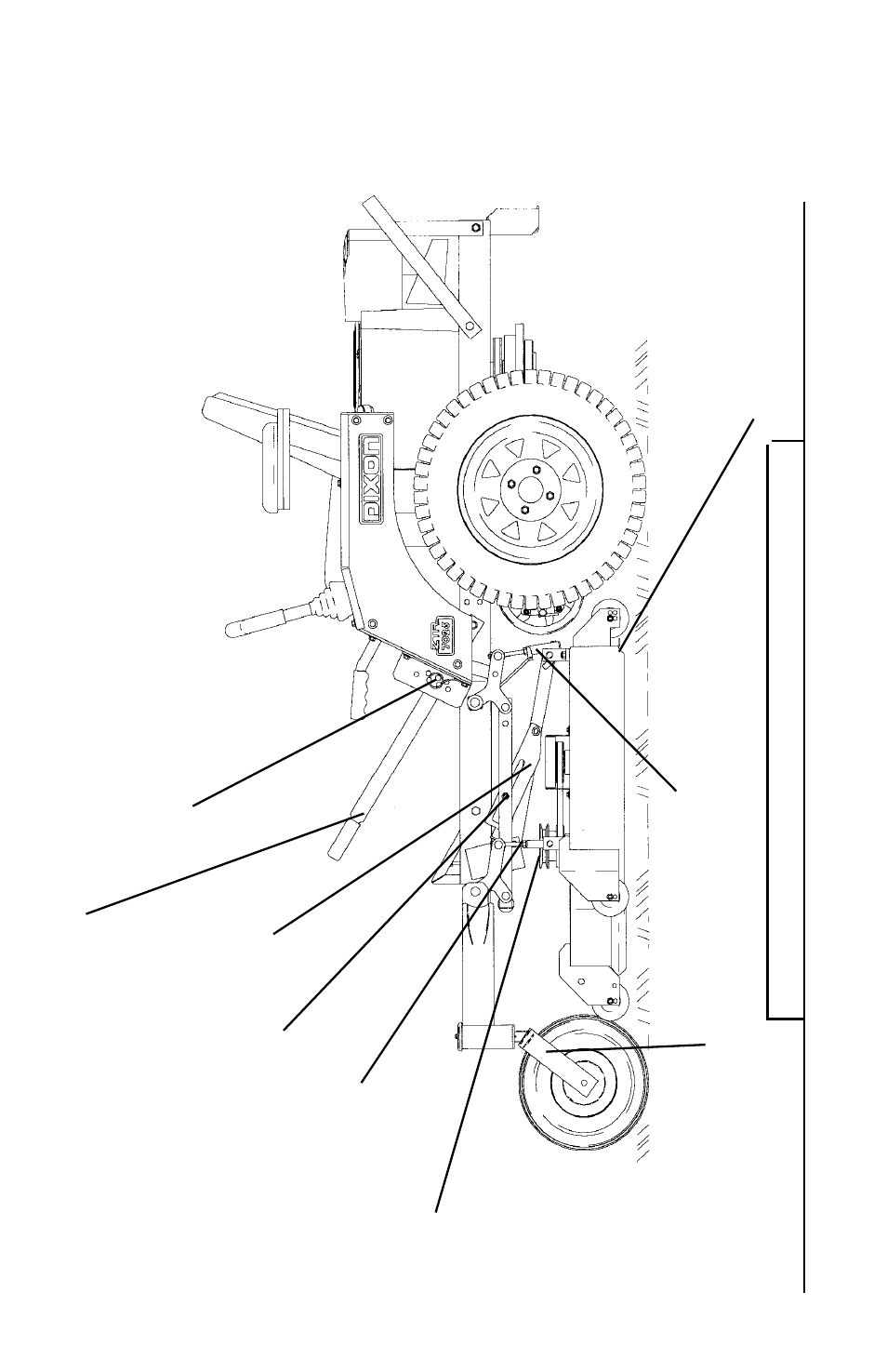 Care and maintenance, Mower shown in opera tion position | Dixon ZTR 7523 User Manual | Page 34 / 40