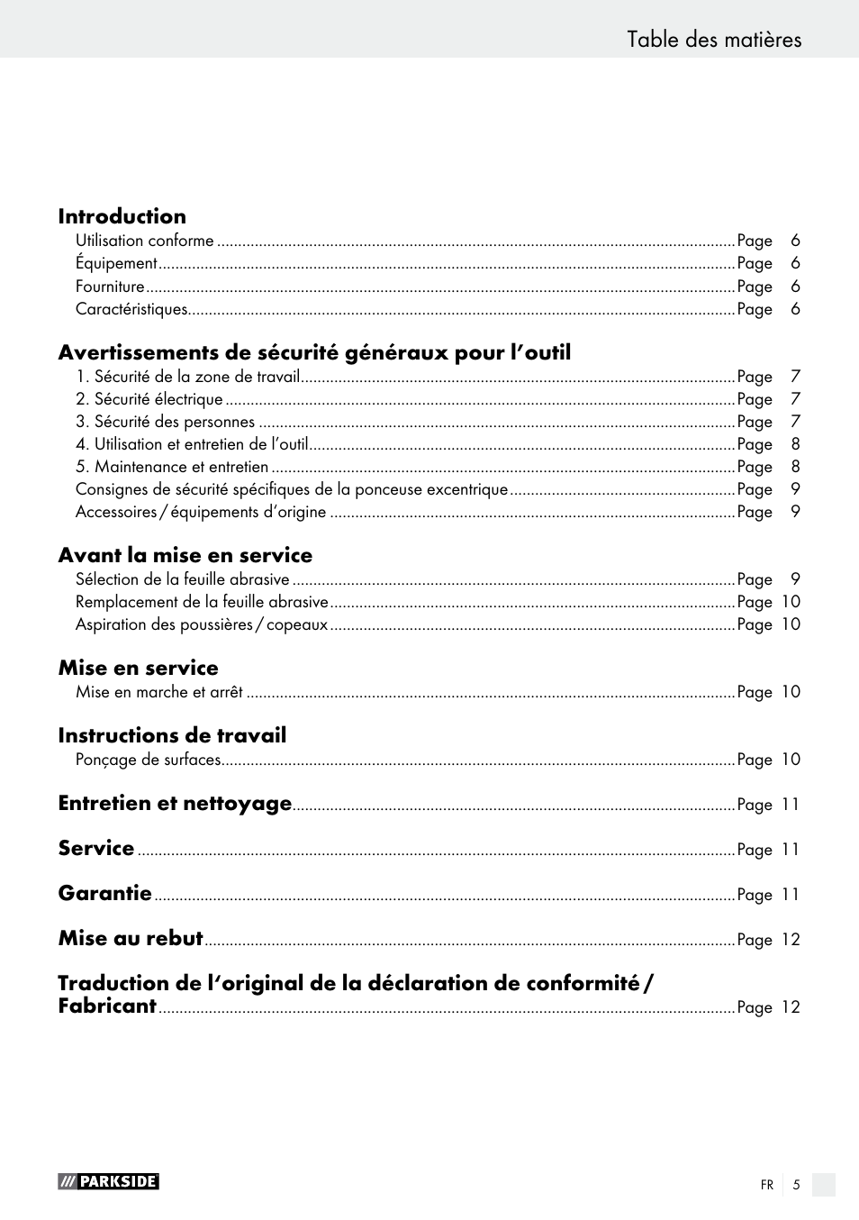 Parkside PEXS 270 A1 User Manual | Page 5 / 29