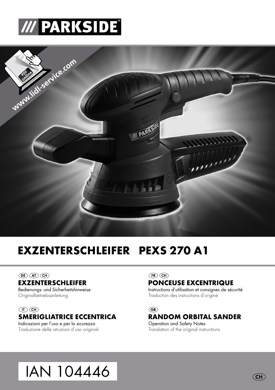 Parkside PEXS 270 A1 User Manual | 37 pages