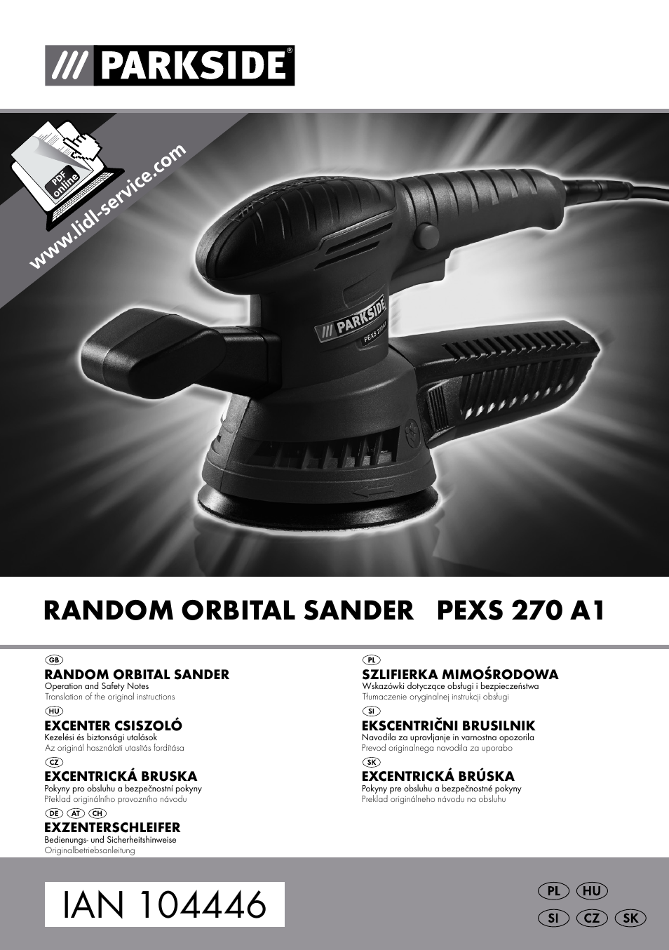 Parkside PEXS 270 A1 User Manual | 63 pages