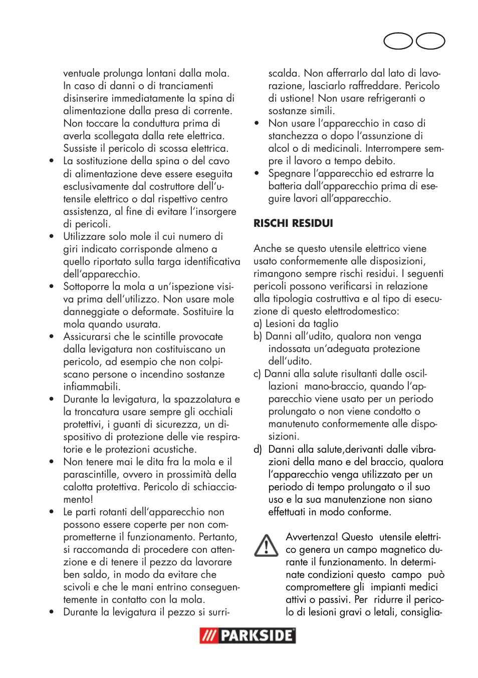 It ch | Parkside PWSA 18 A1 User Manual | Page 63 / 102