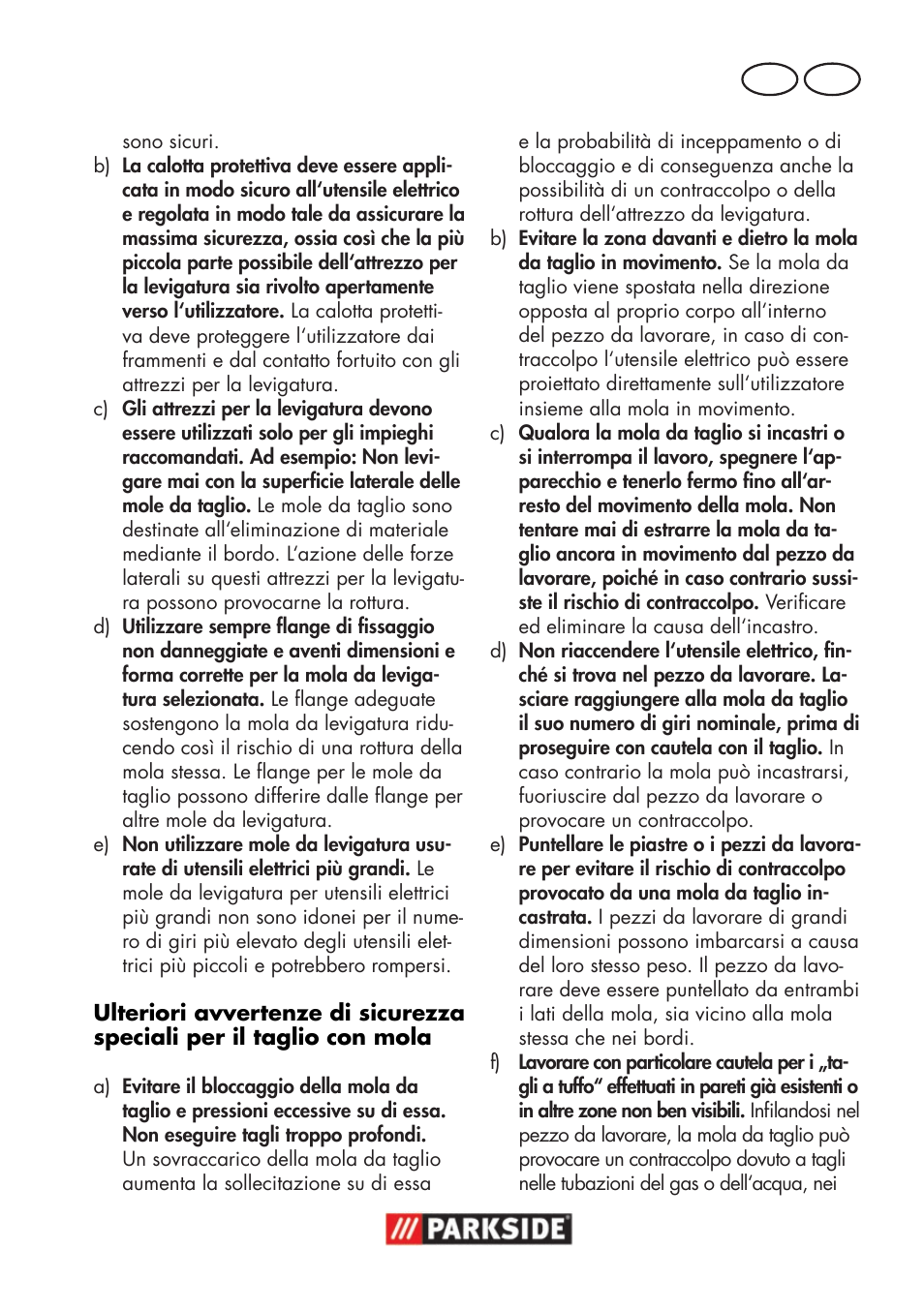 It ch | Parkside PWSA 18 A1 User Manual | Page 65 / 102