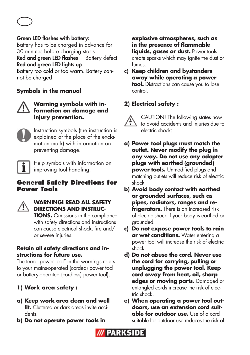 Parkside PWSA 18 A1 User Manual | Page 80 / 102