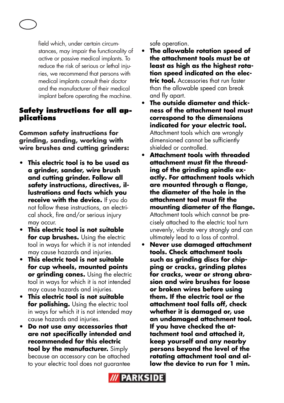 Parkside PWSA 18 A1 User Manual | Page 84 / 102