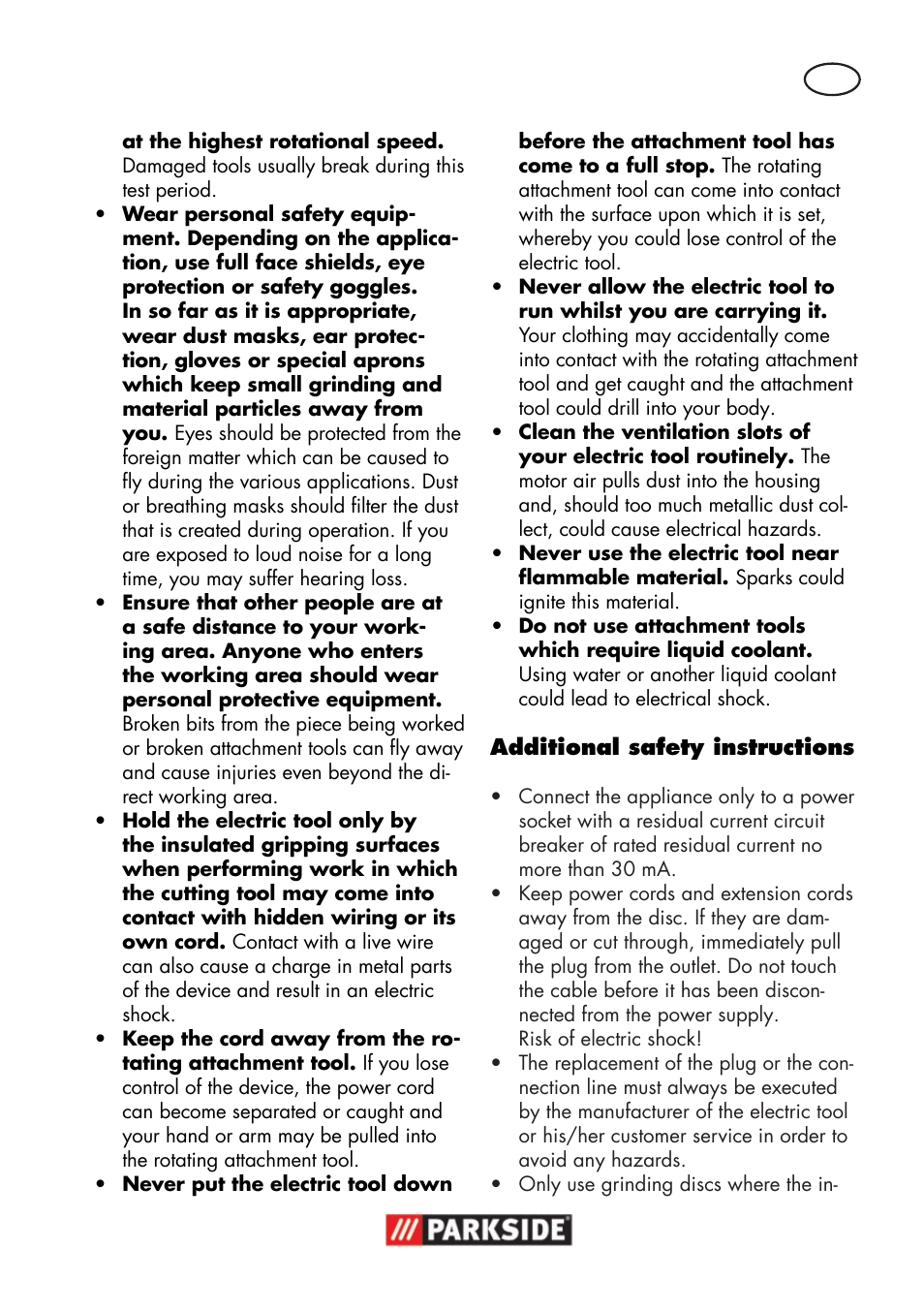 Parkside PWSA 18 A1 User Manual | Page 85 / 102