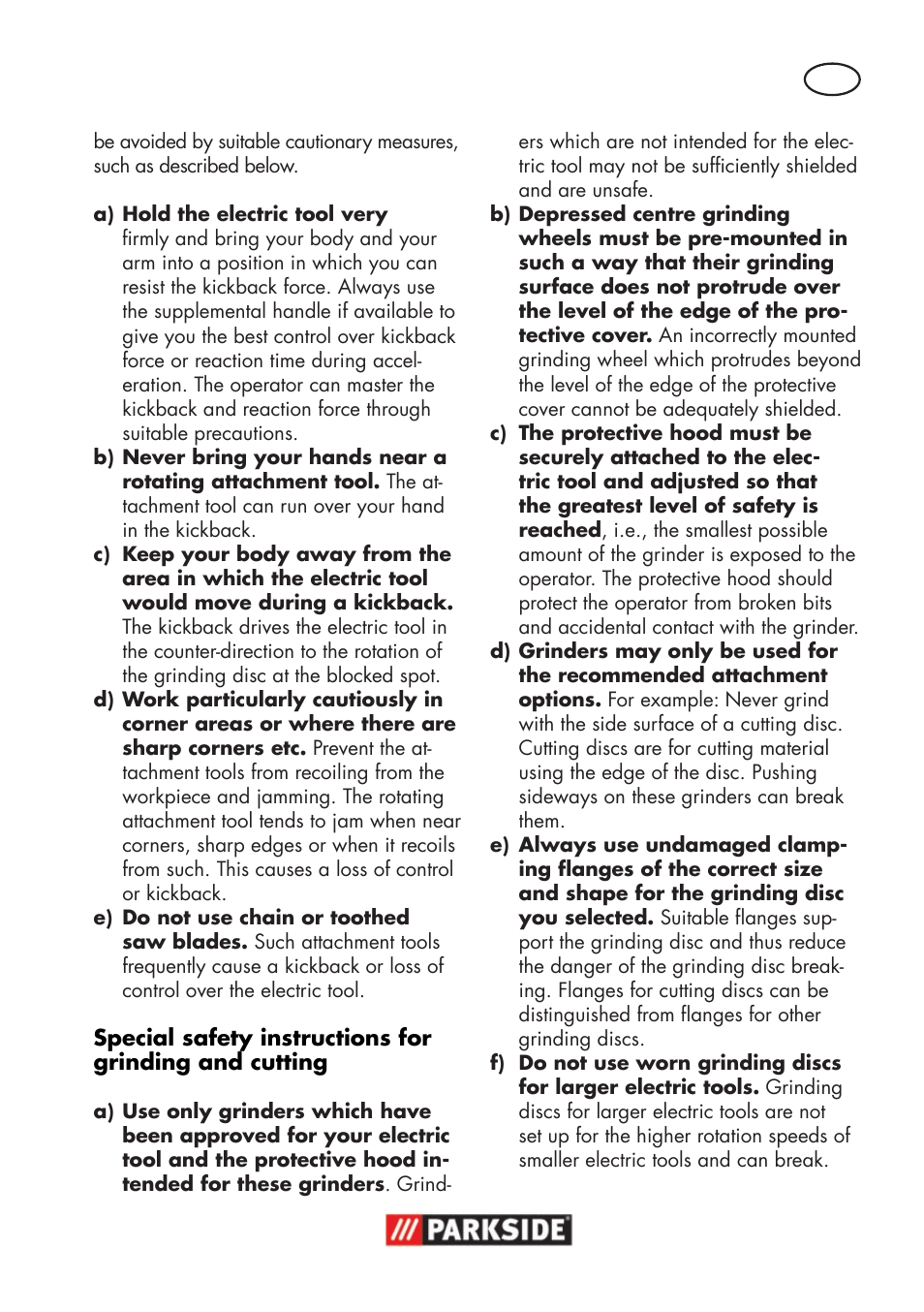 Parkside PWSA 18 A1 User Manual | Page 87 / 102