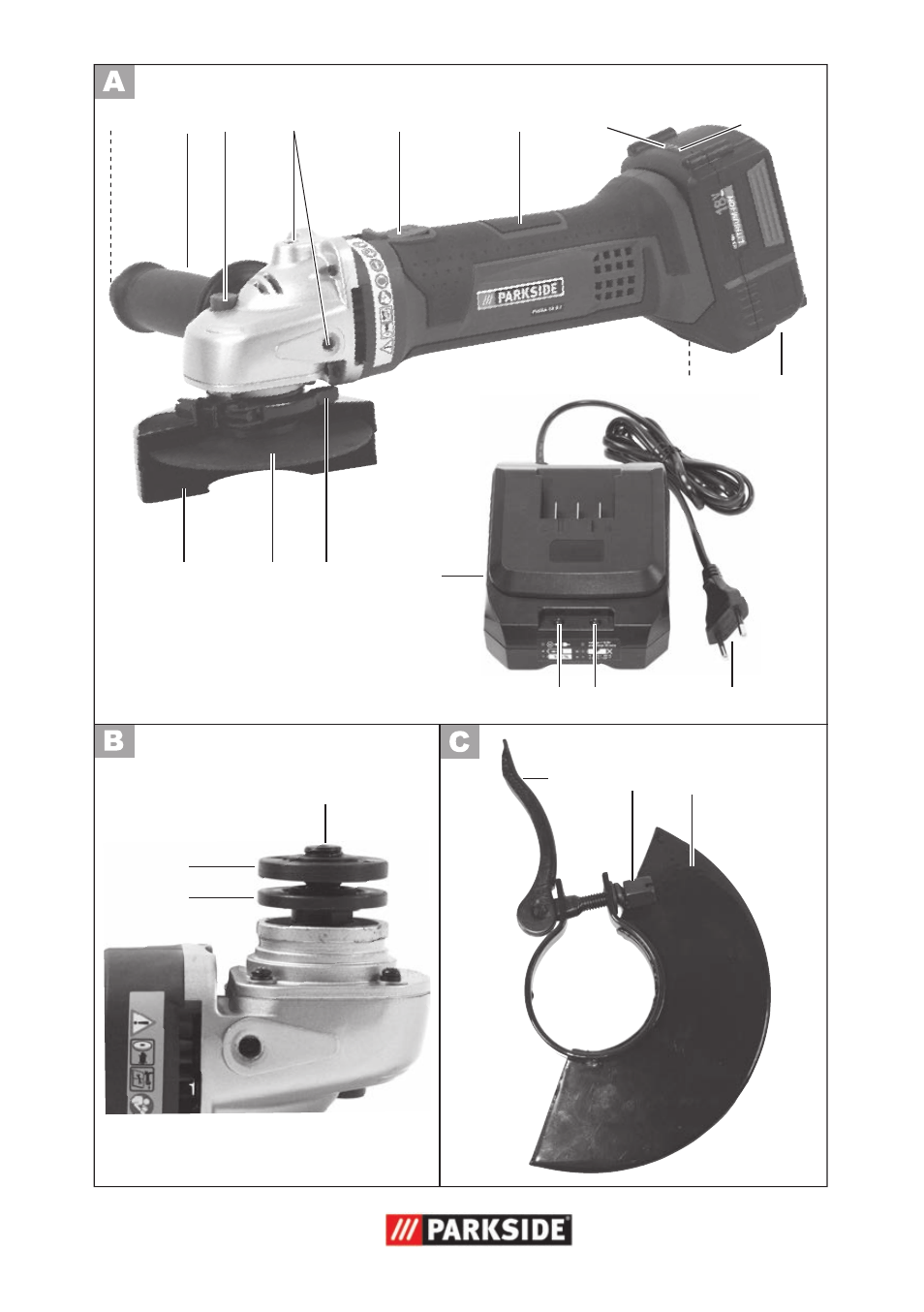 Parkside PWSA 18 A1 User Manual | Page 3 / 78