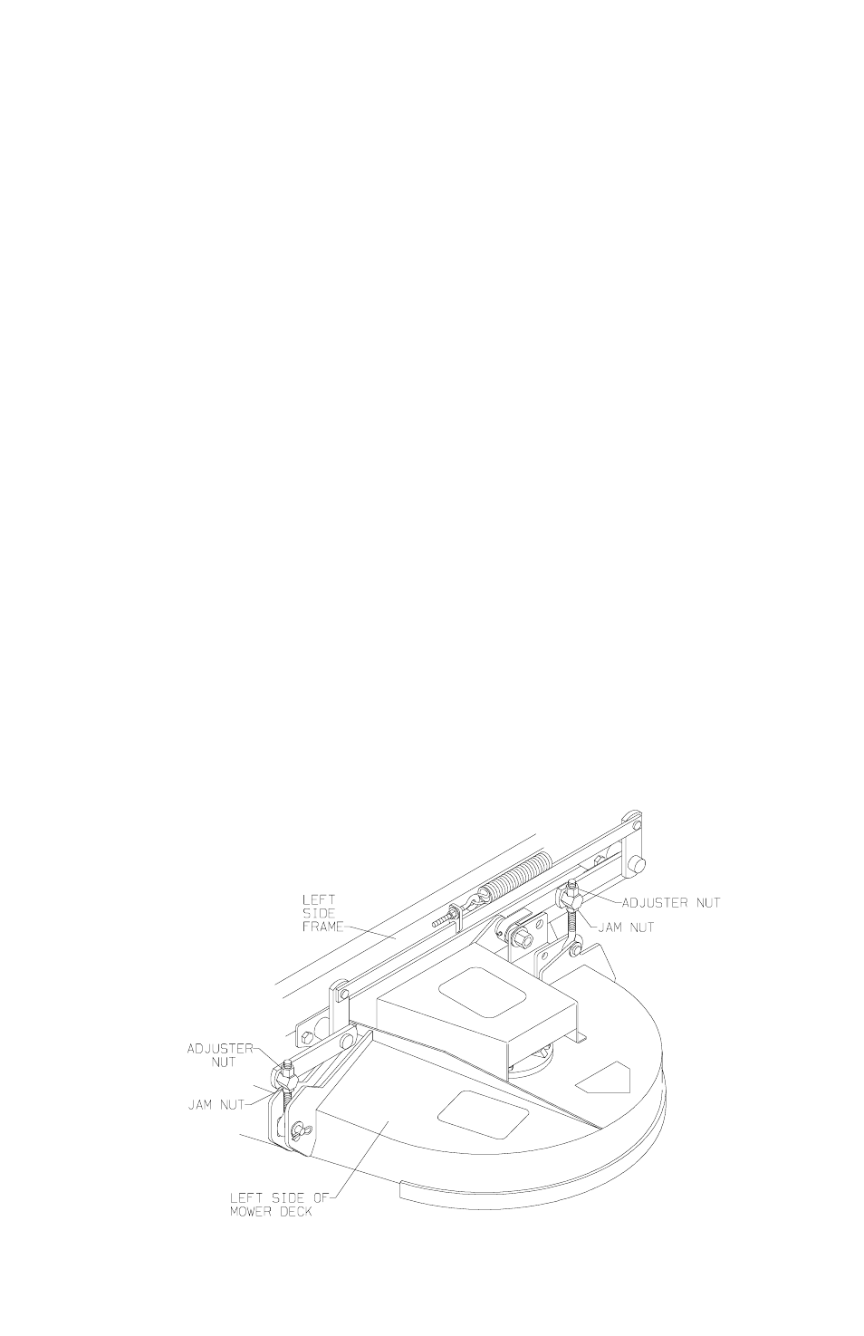 Care and maintenance, Leveling the deck | Dixon 12828-0603 User Manual | Page 38 / 44