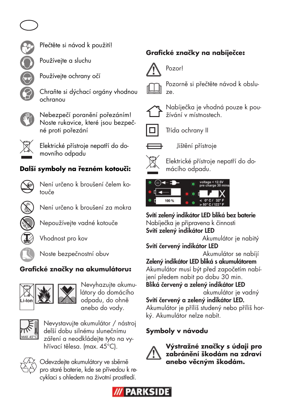 Parkside PWSA 18 A1 User Manual | Page 100 / 170