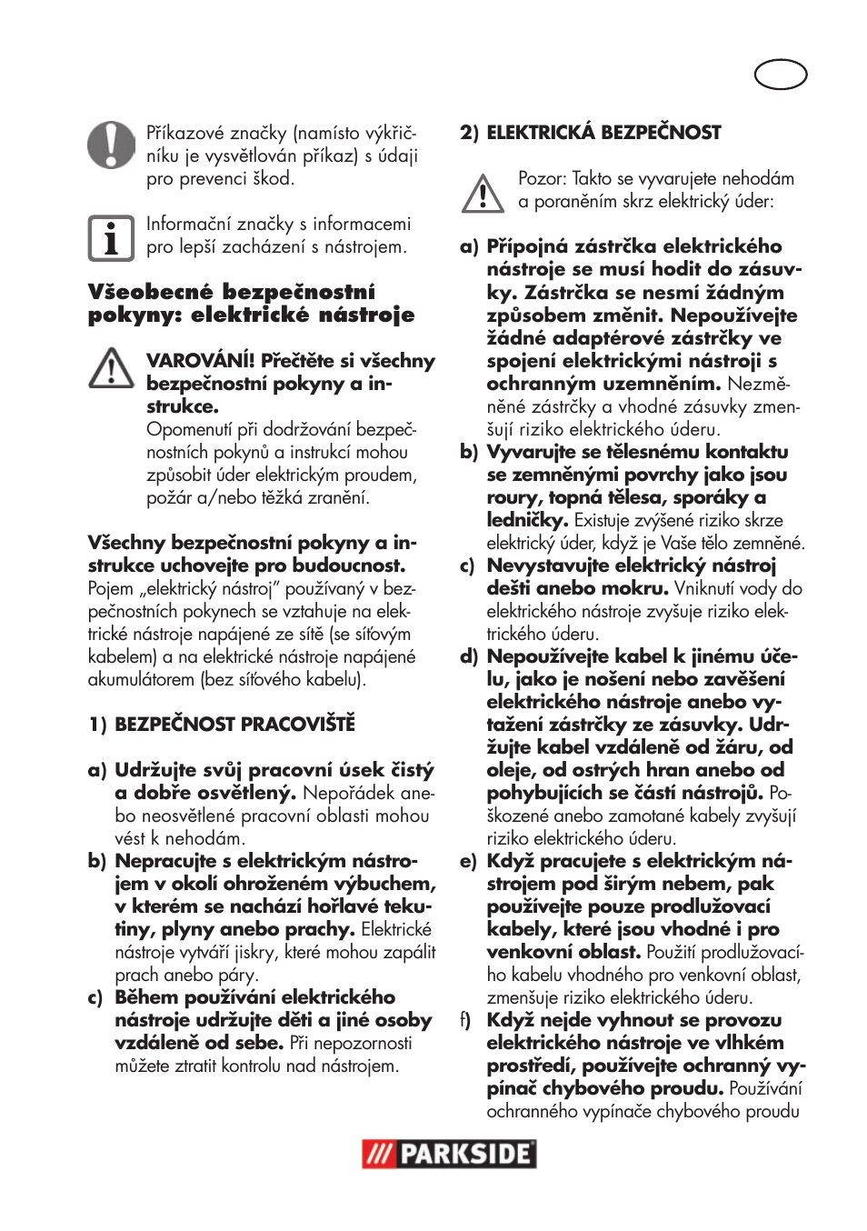 Parkside PWSA 18 A1 User Manual | Page 101 / 170