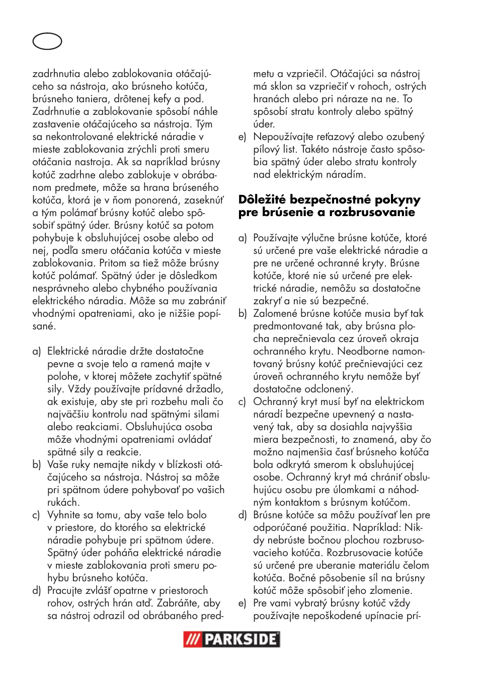 Parkside PWSA 18 A1 User Manual | Page 130 / 170