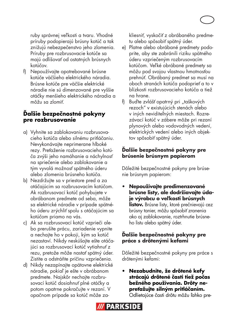 Parkside PWSA 18 A1 User Manual | Page 131 / 170