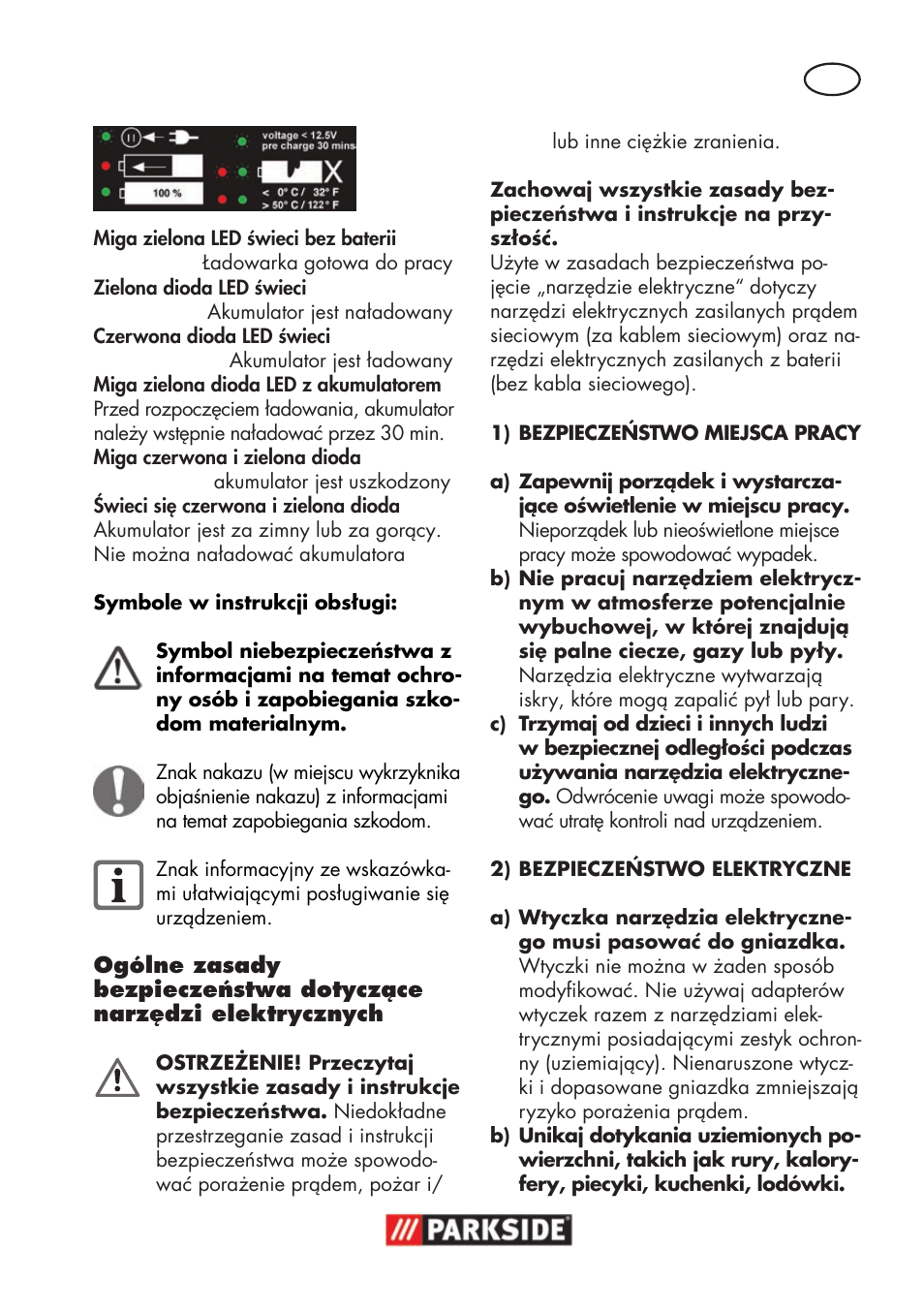 Parkside PWSA 18 A1 User Manual | Page 31 / 170