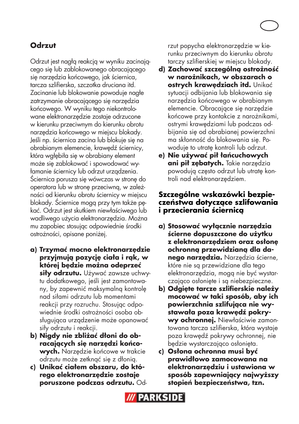 Parkside PWSA 18 A1 User Manual | Page 39 / 170