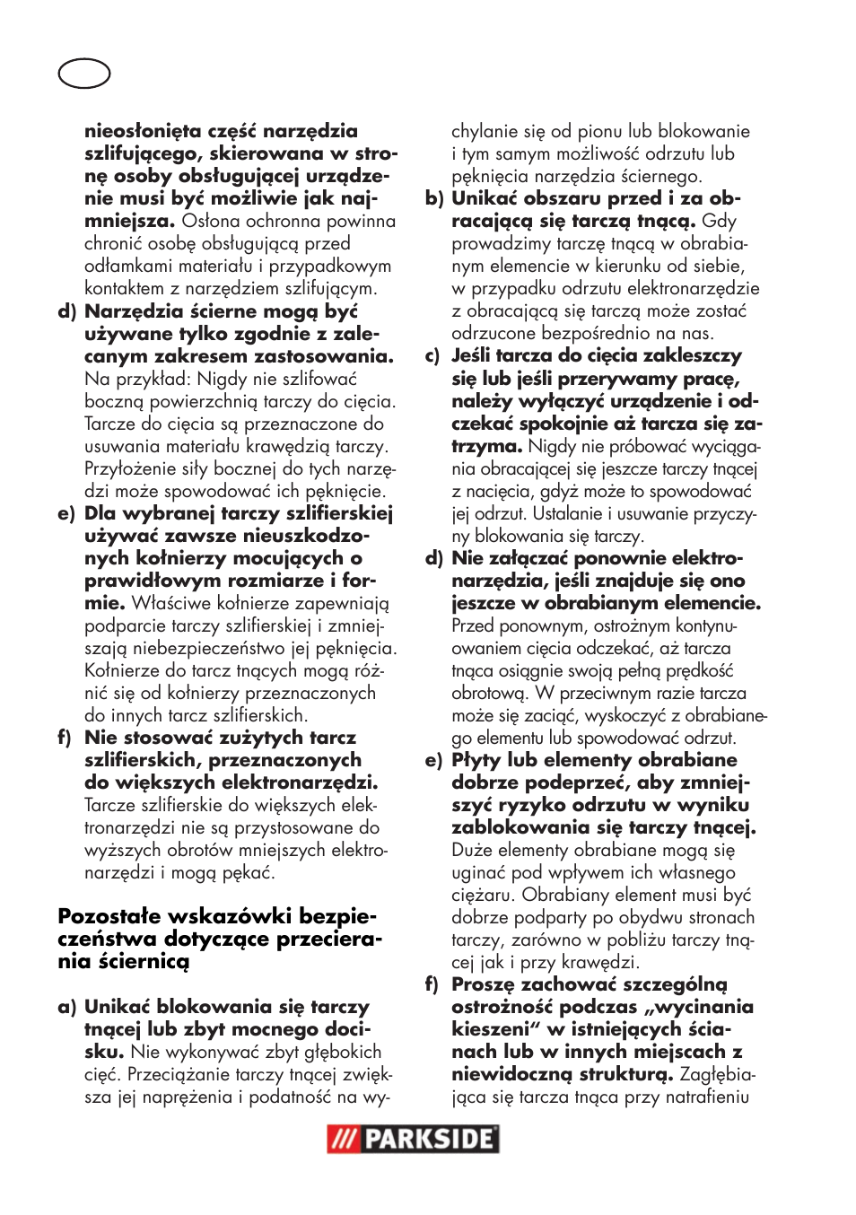 Parkside PWSA 18 A1 User Manual | Page 40 / 170