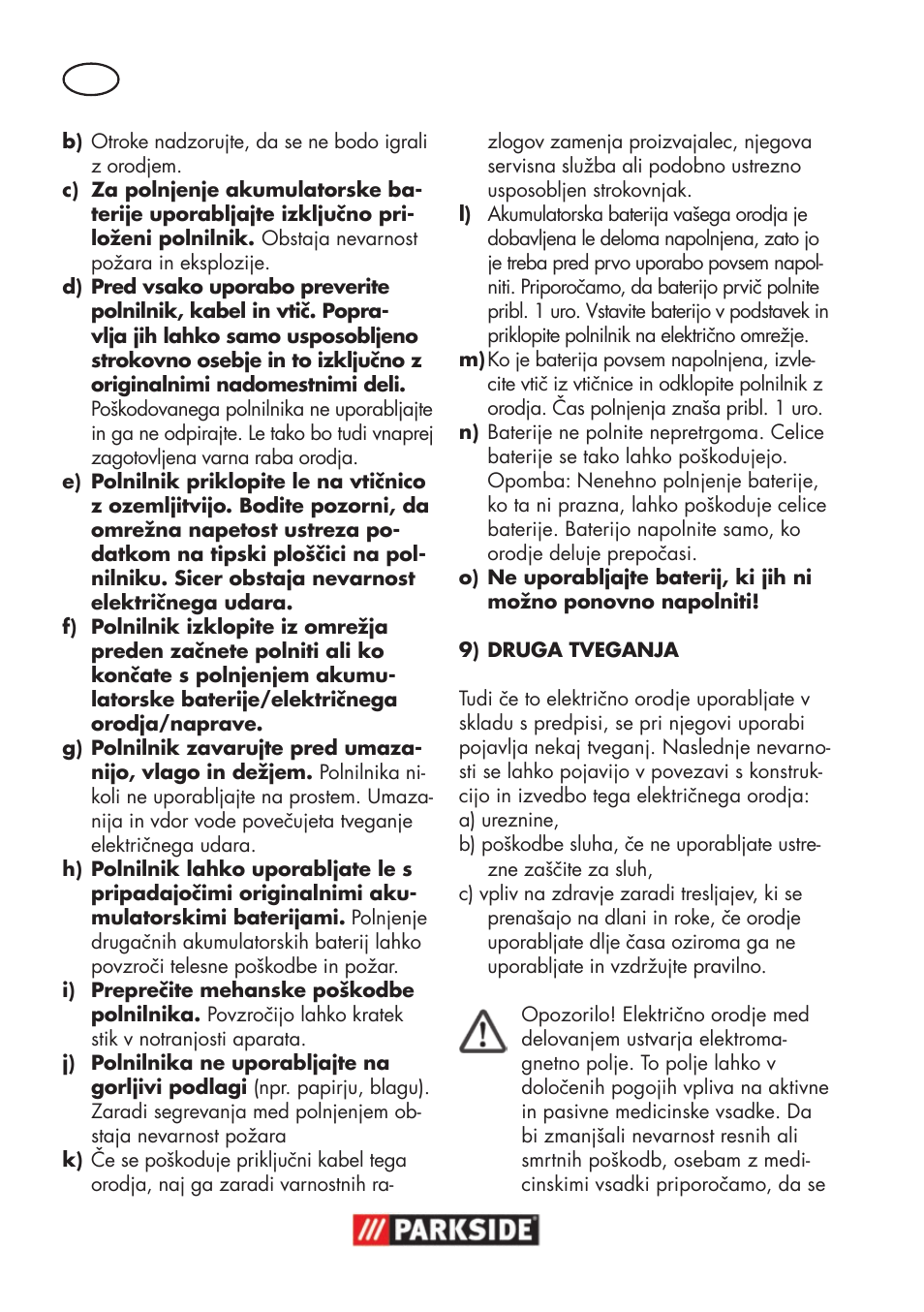 Parkside PWSA 18 A1 User Manual | Page 82 / 170