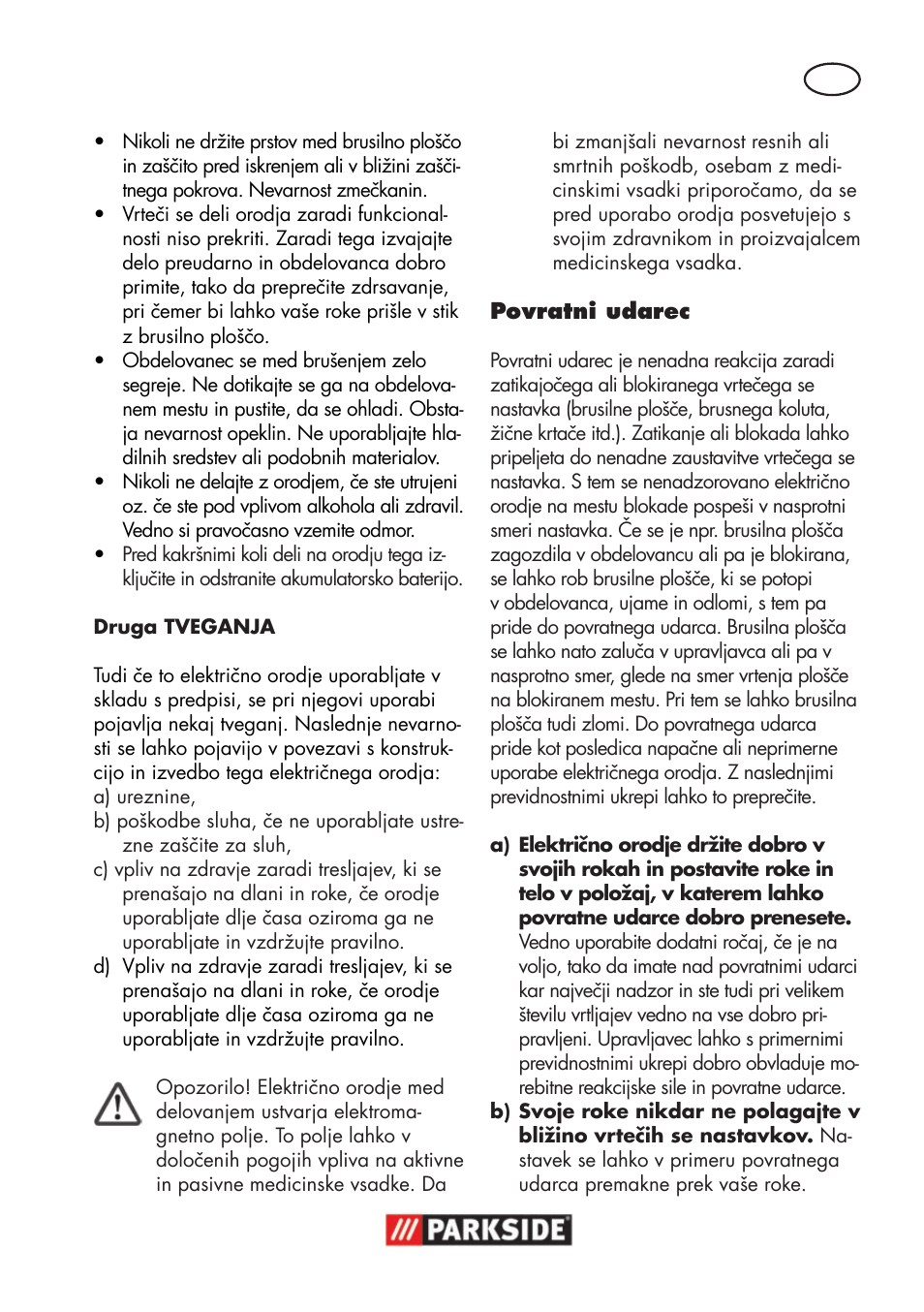 Parkside PWSA 18 A1 User Manual | Page 85 / 170