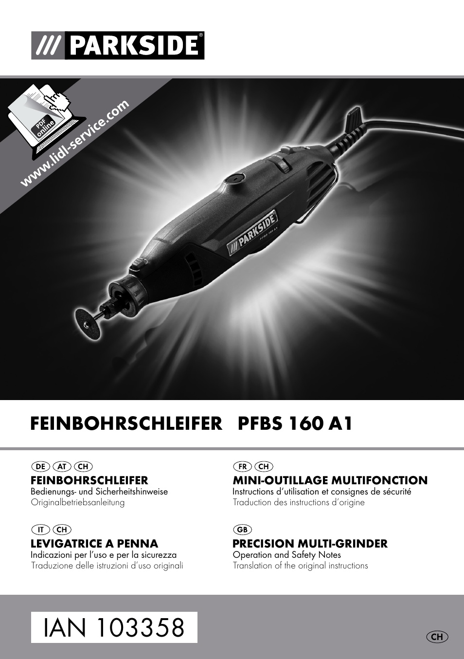 Parkside PFBS 160 A1 User Manual | 59 pages