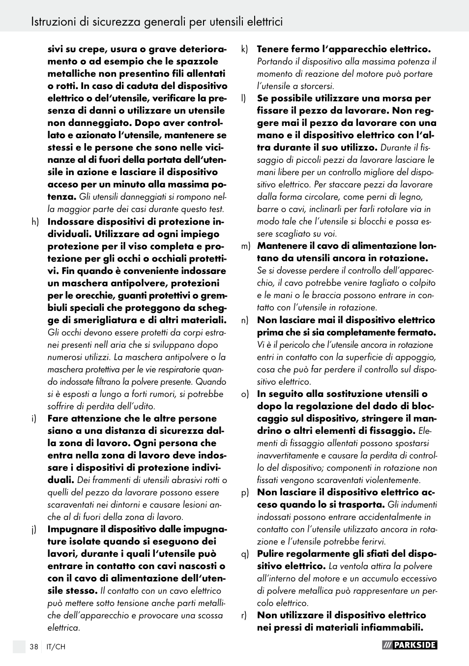 Parkside PFBS 160 A1 User Manual | Page 38 / 59