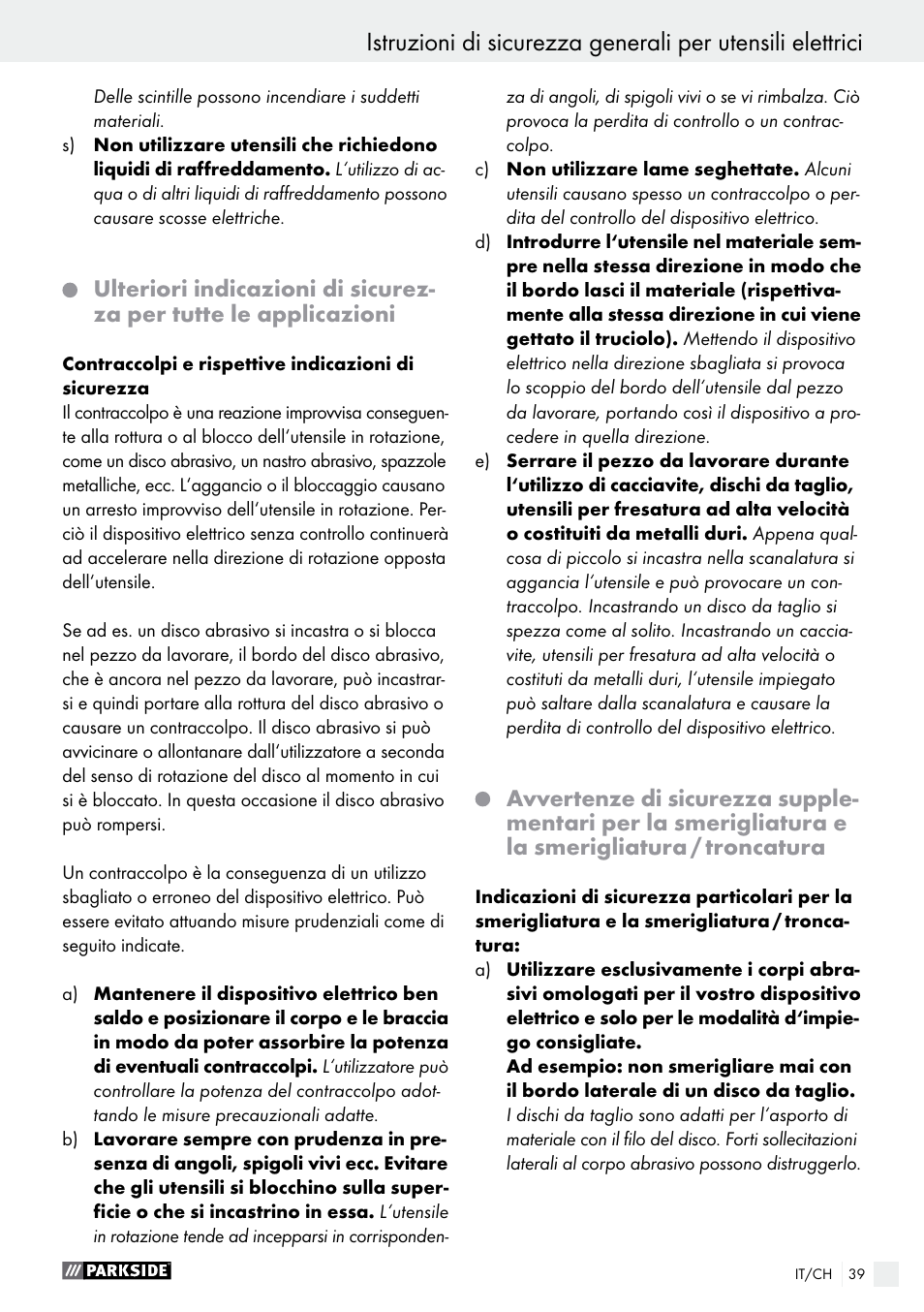 Parkside PFBS 160 A1 User Manual | Page 39 / 59