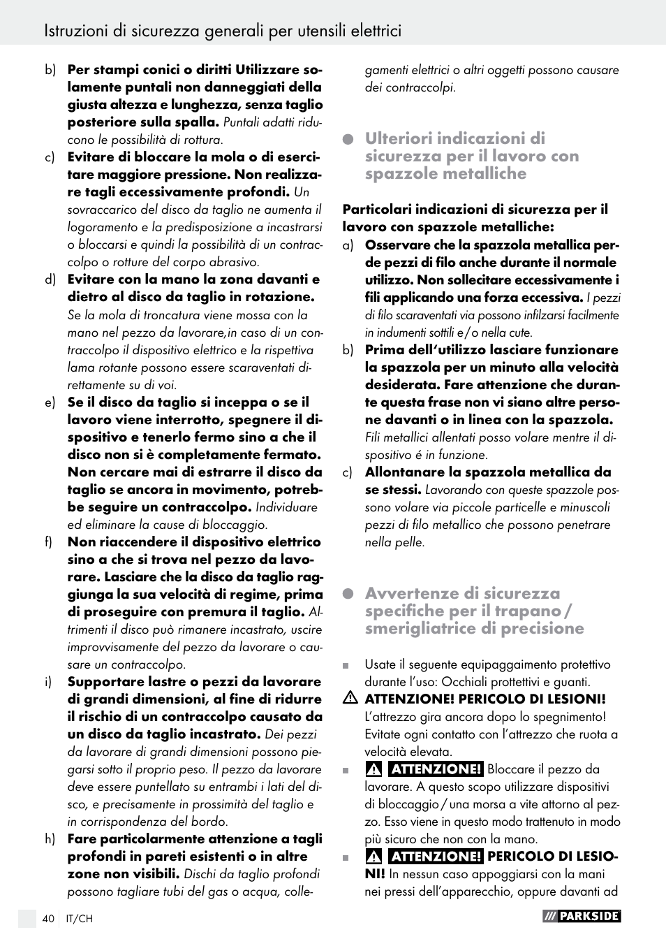 Parkside PFBS 160 A1 User Manual | Page 40 / 59
