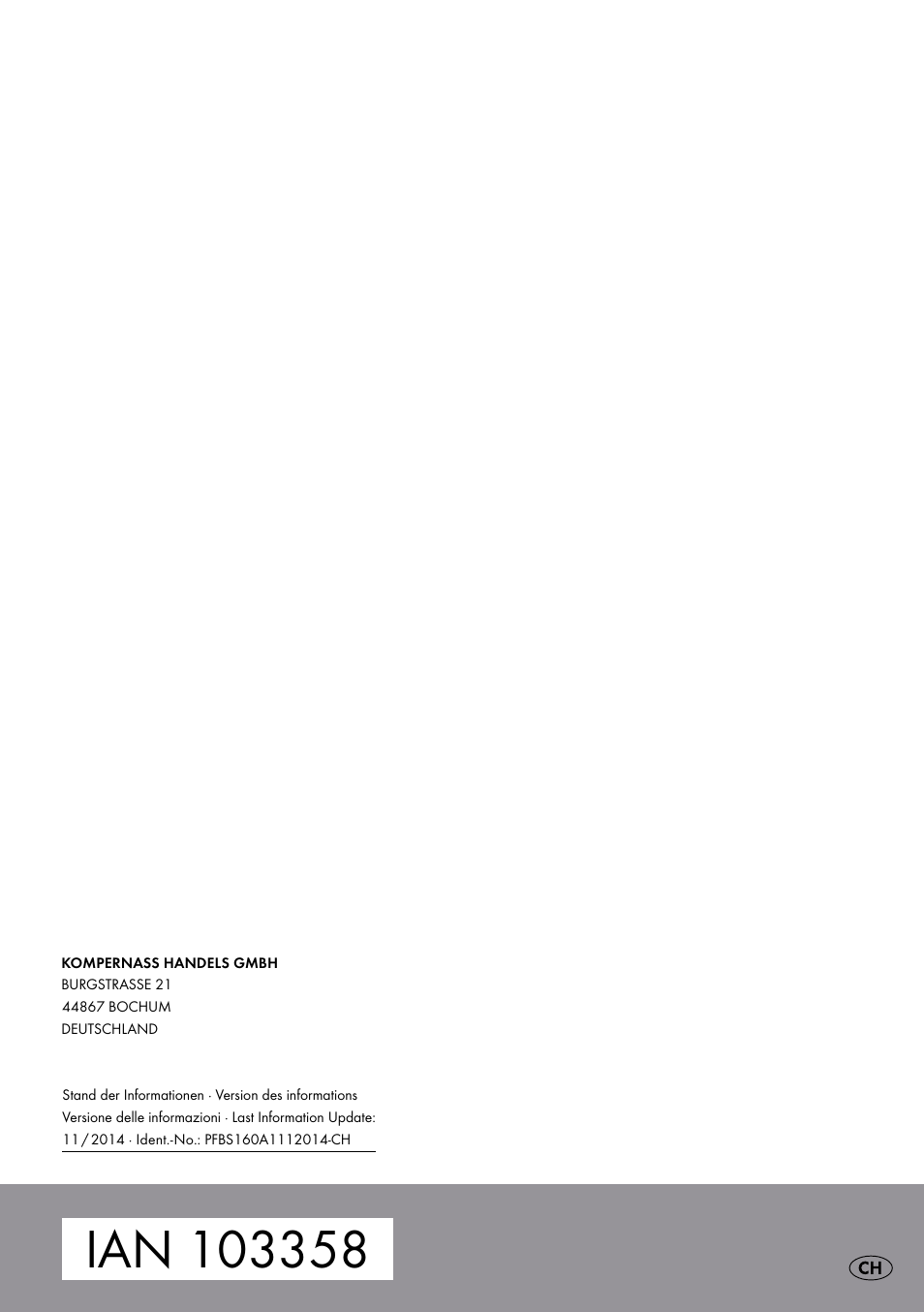 Parkside PFBS 160 A1 User Manual | Page 59 / 59
