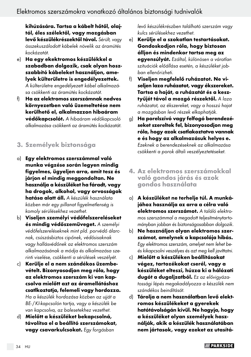 Parkside PFBS 160 A1 User Manual | Page 34 / 99