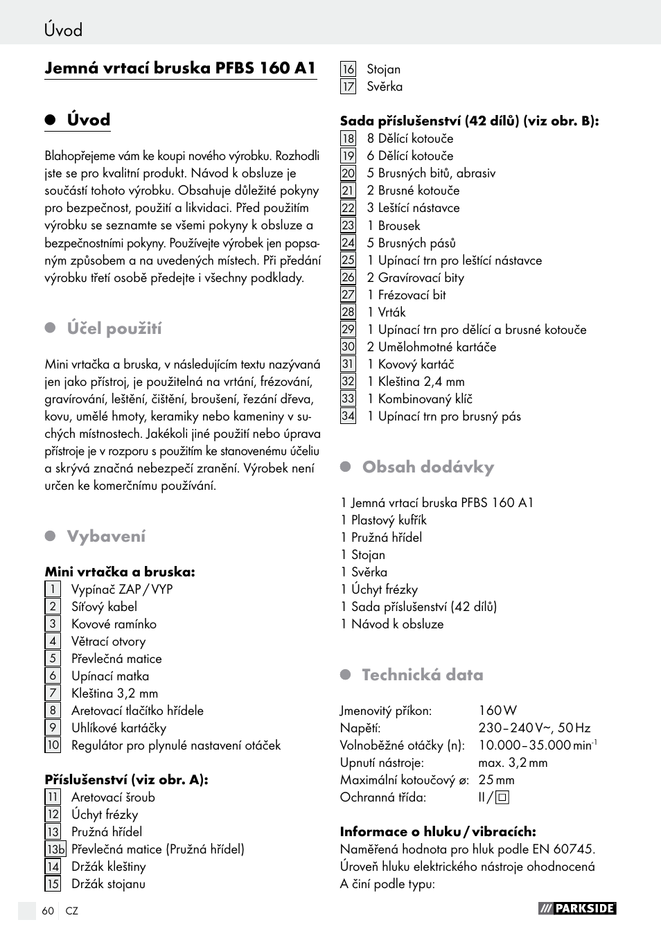 Parkside PFBS 160 A1 User Manual | Page 60 / 99