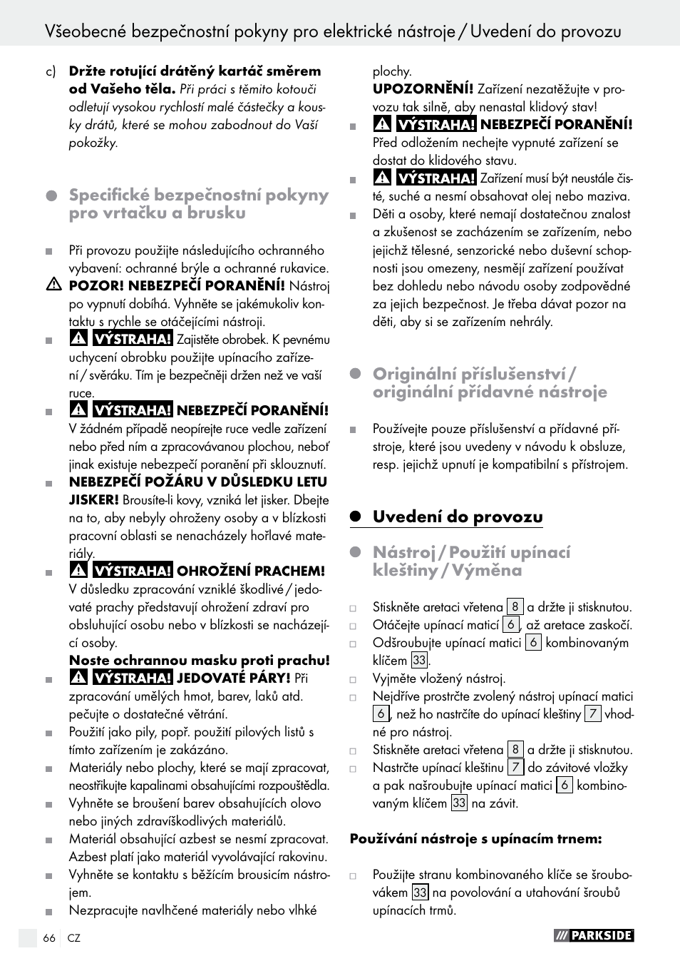 Parkside PFBS 160 A1 User Manual | Page 66 / 99