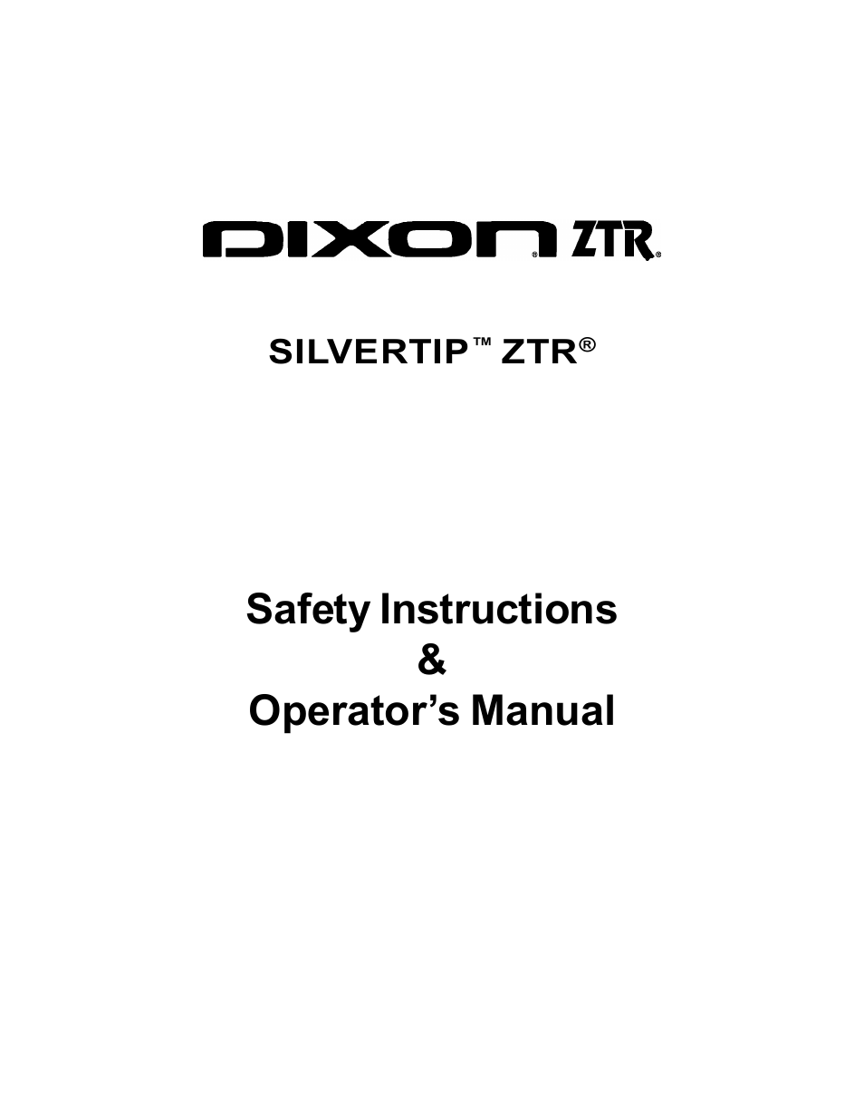 Dixon 12881-106 User Manual | 56 pages