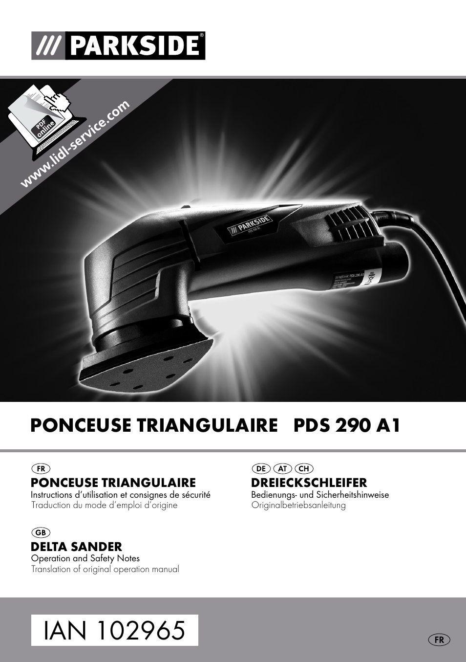 Parkside PDS 290 A1 User Manual | 29 pages