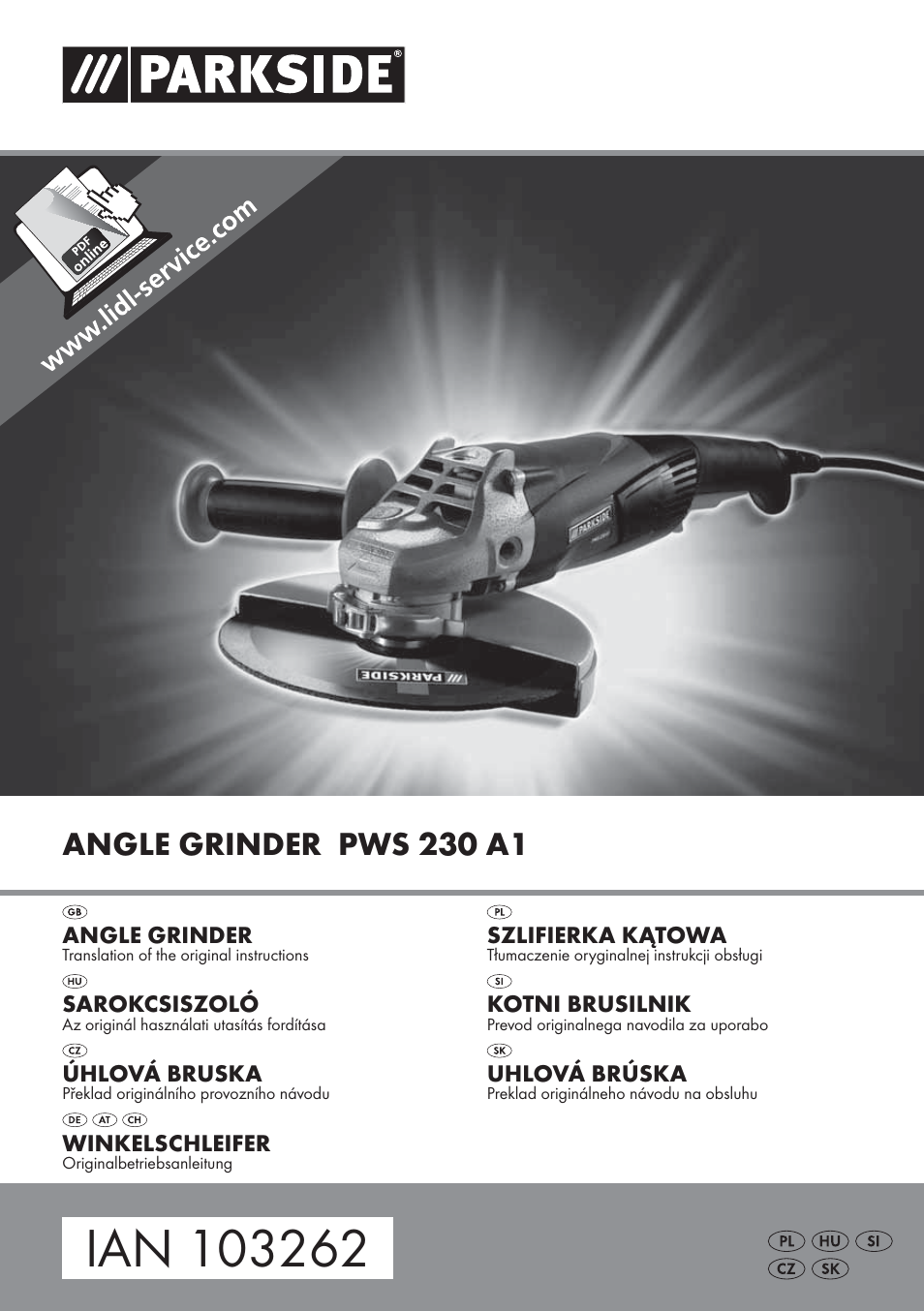 Parkside PWS 230 A1 User Manual | 101 pages