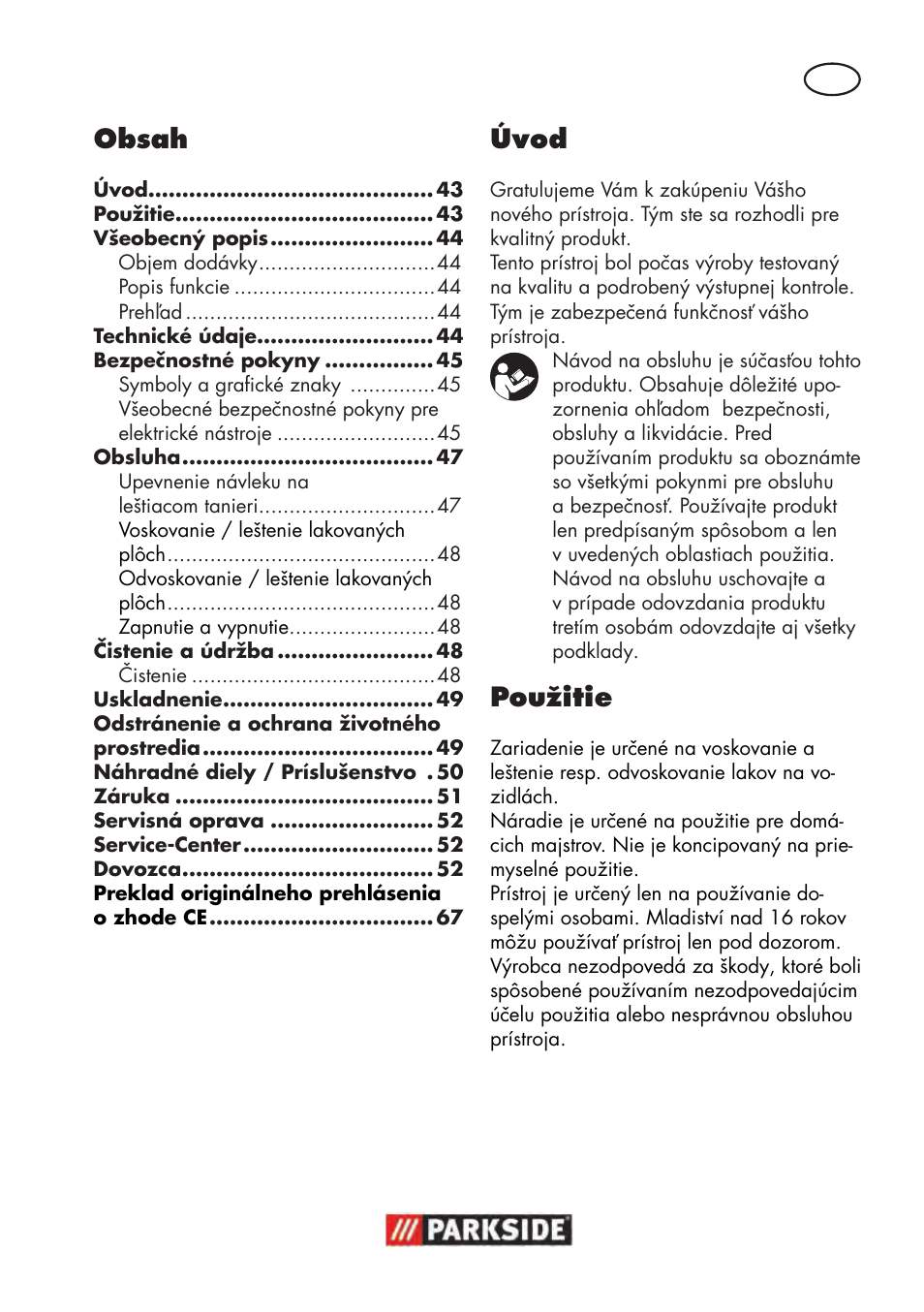 Parkside PWP 90 B2 User Manual | Page 43 / 70