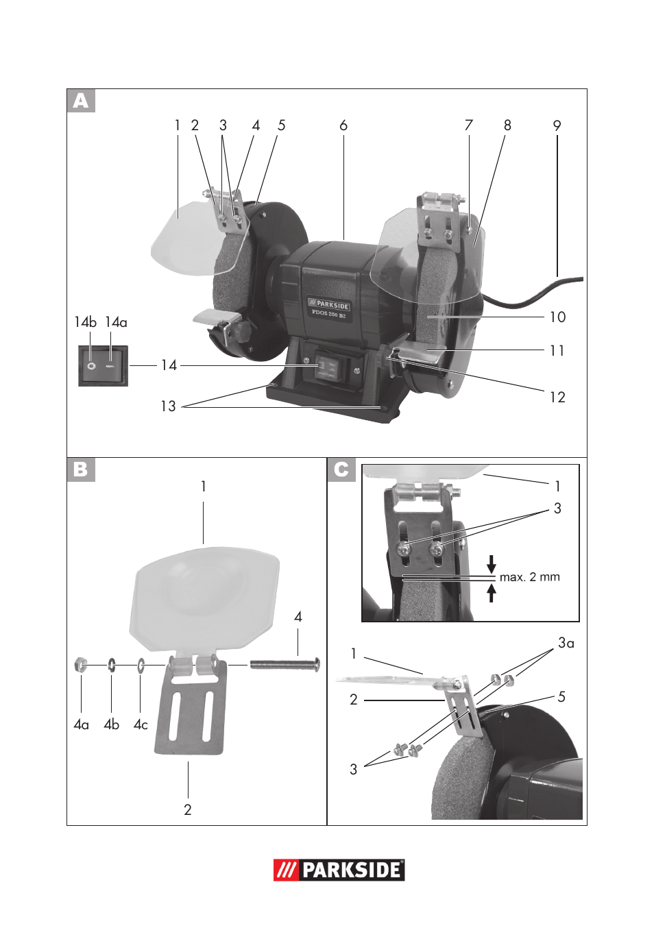 Parkside PDOS 200 B2 User Manual | Page 3 / 72