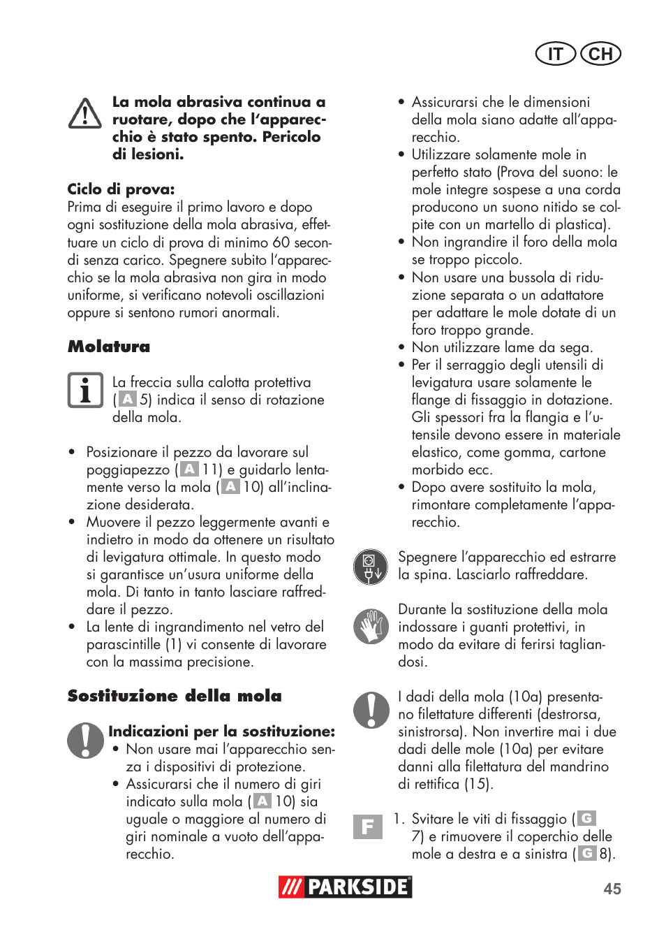 It ch | Parkside PDOS 200 B2 User Manual | Page 45 / 72