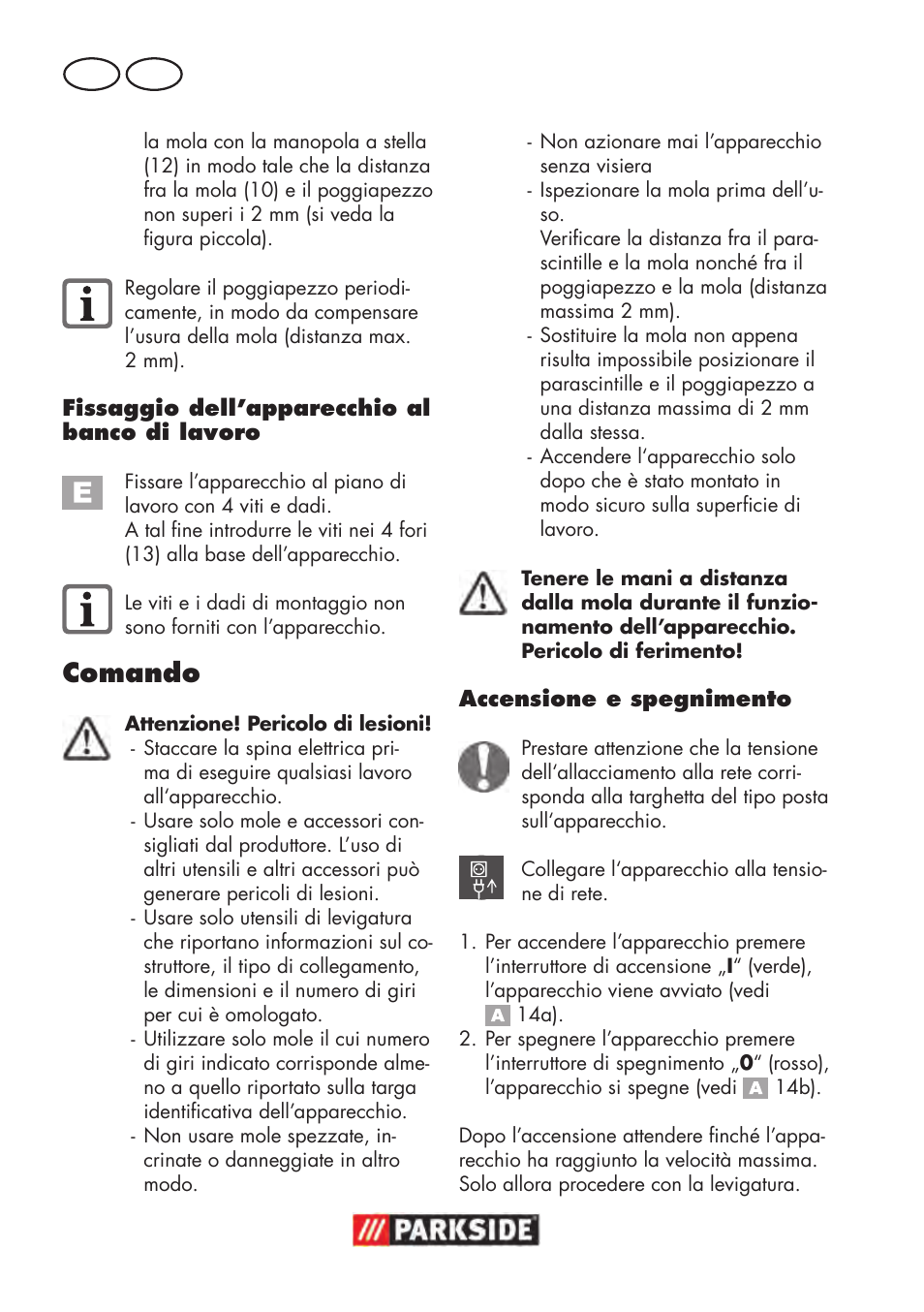 Comando, It mt | Parkside PDOS 200 B2 User Manual | Page 28 / 88