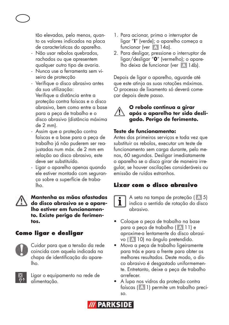 Parkside PDOS 200 B2 User Manual | Page 44 / 88