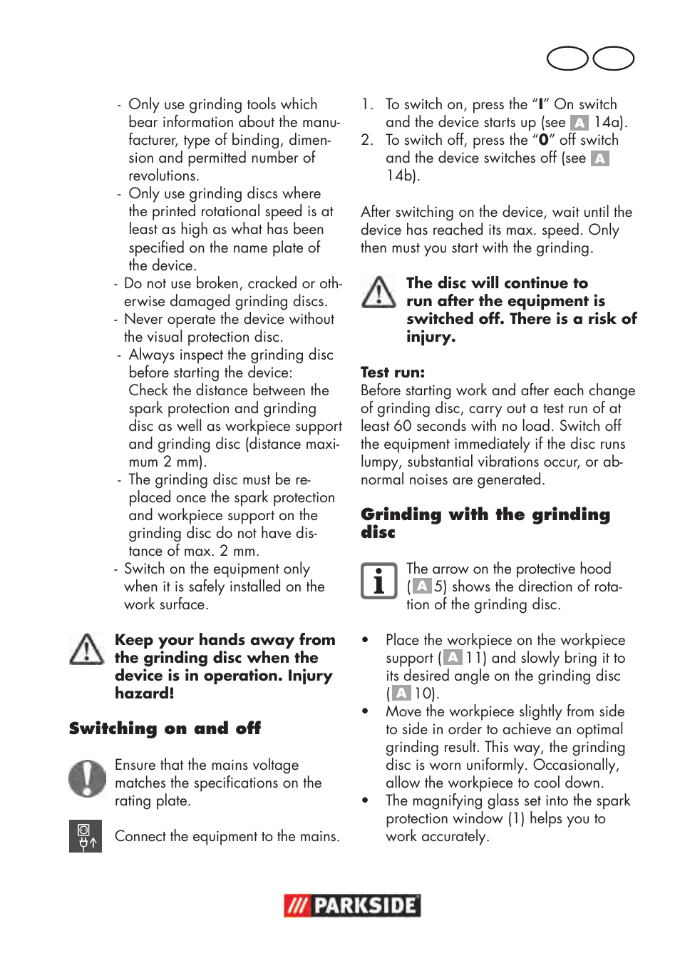 Gb mt | Parkside PDOS 200 B2 User Manual | Page 59 / 88