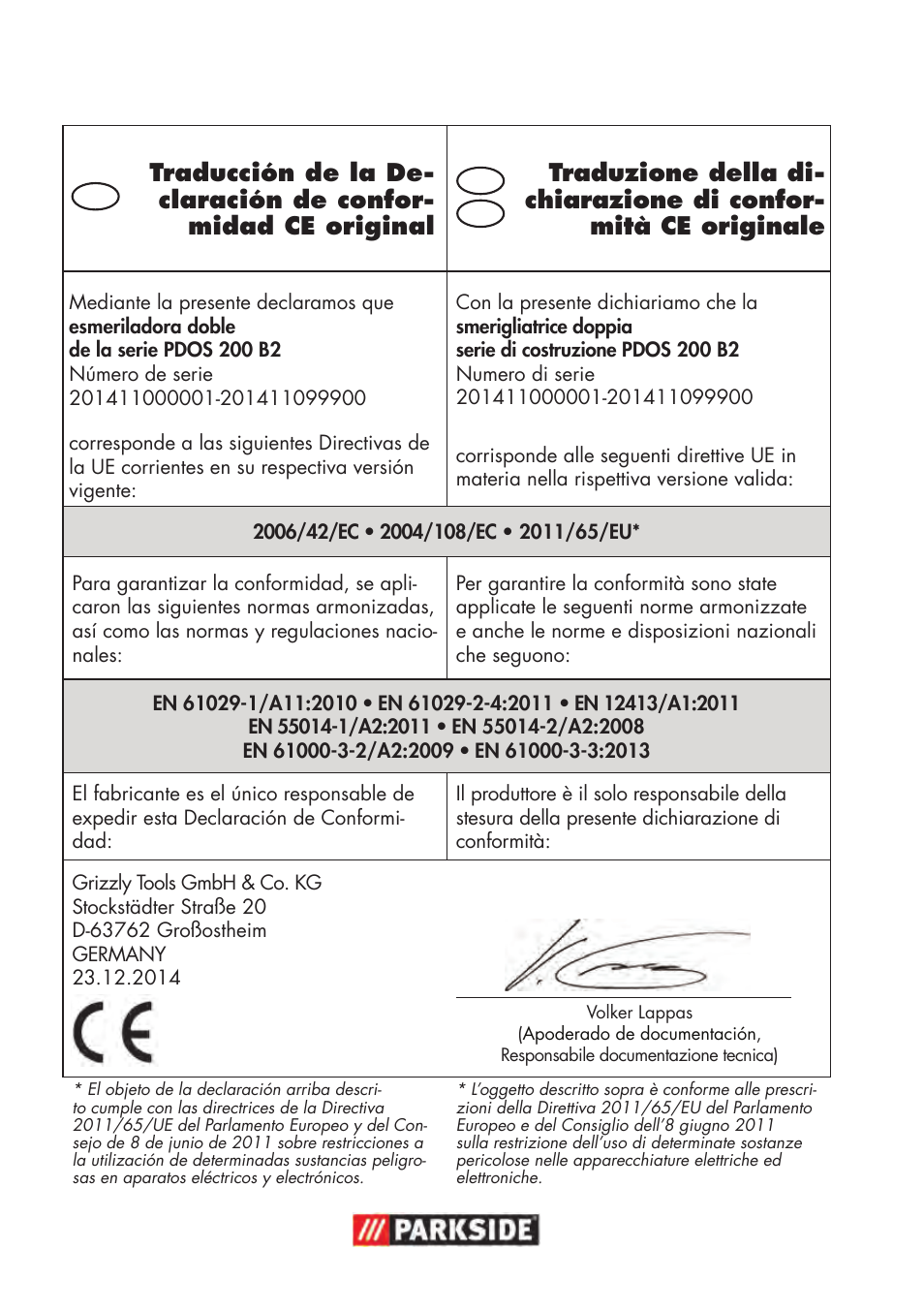 Parkside PDOS 200 B2 User Manual | Page 82 / 88