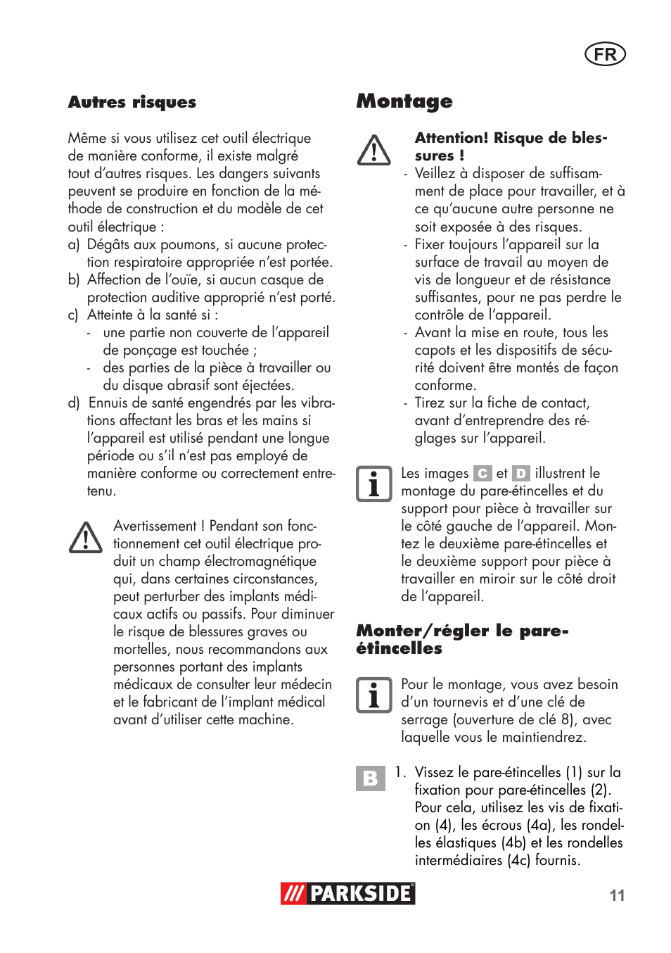 Montage | Parkside PDOS 200 B2 User Manual | Page 11 / 56